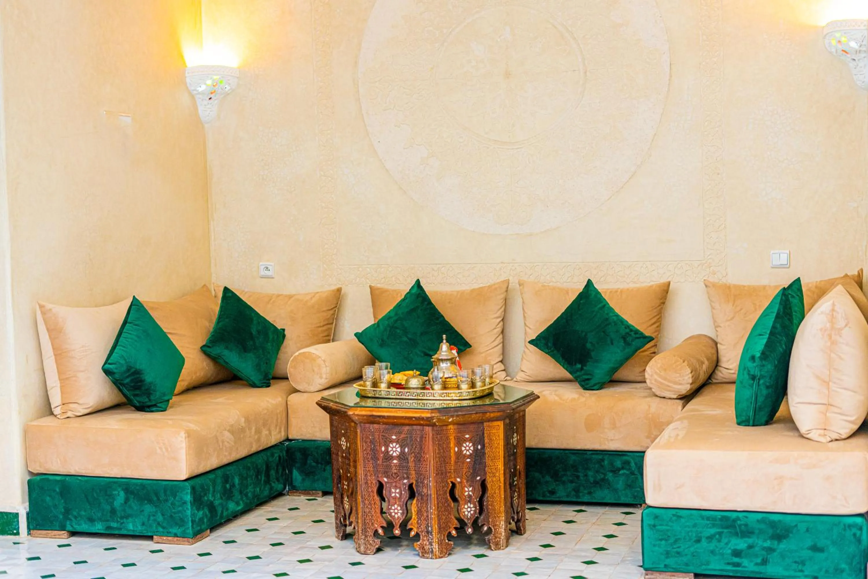 Living room in Riad Louaya