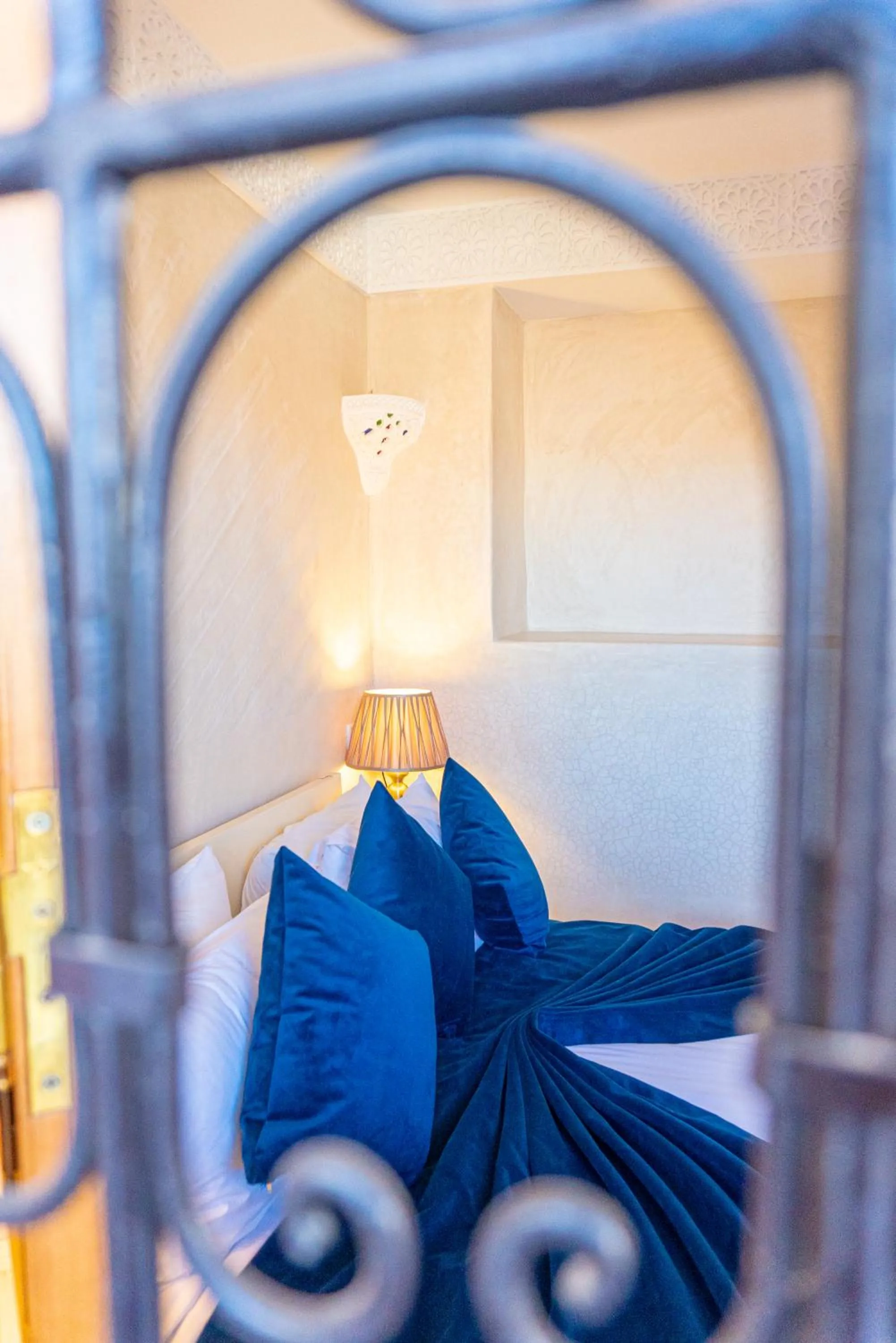Bed in Riad Louaya