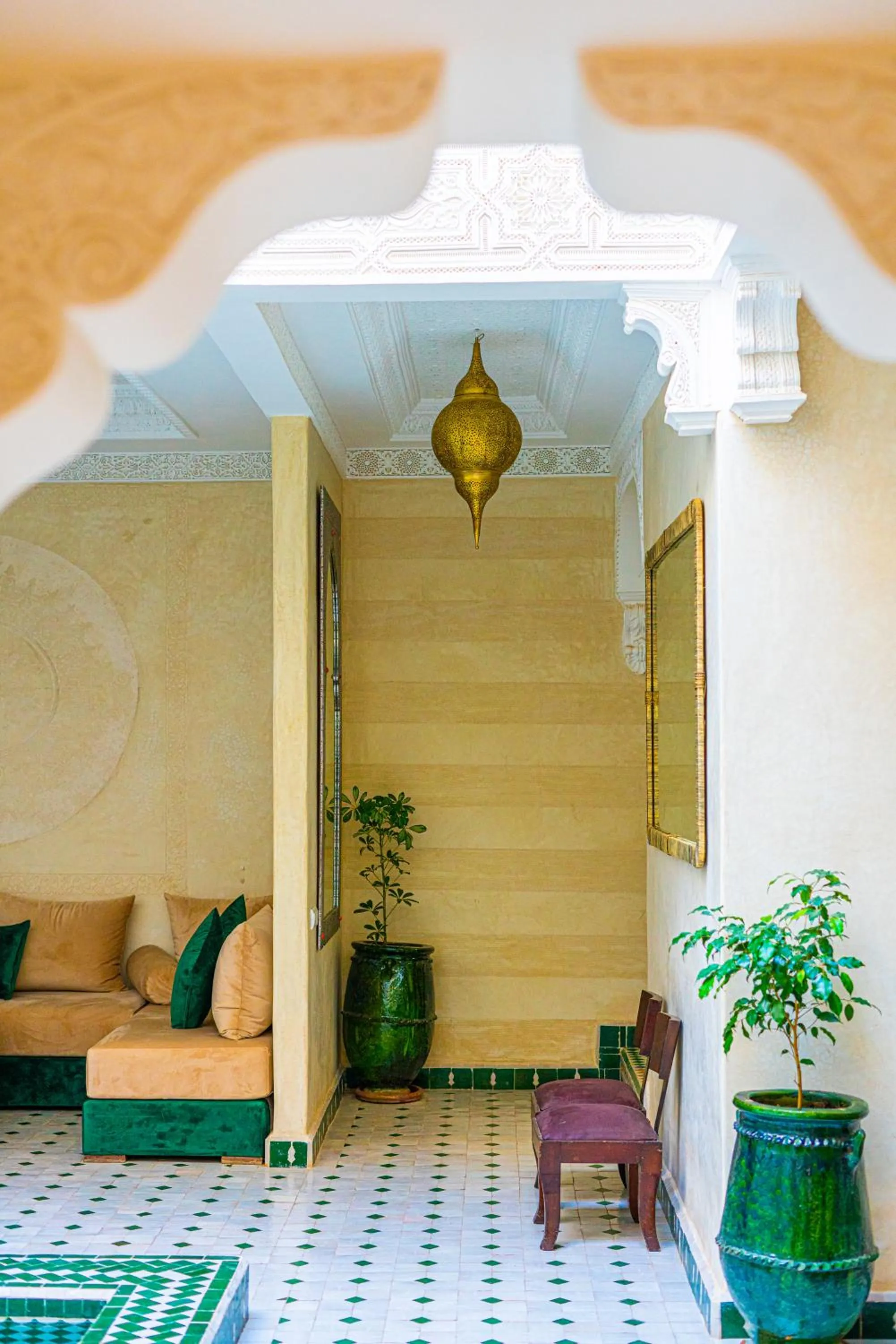 Lobby or reception in Riad Louaya