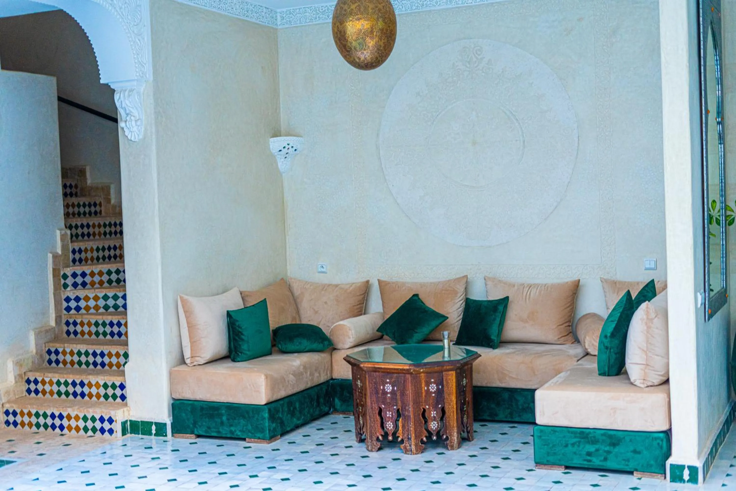 Living room in Riad Louaya