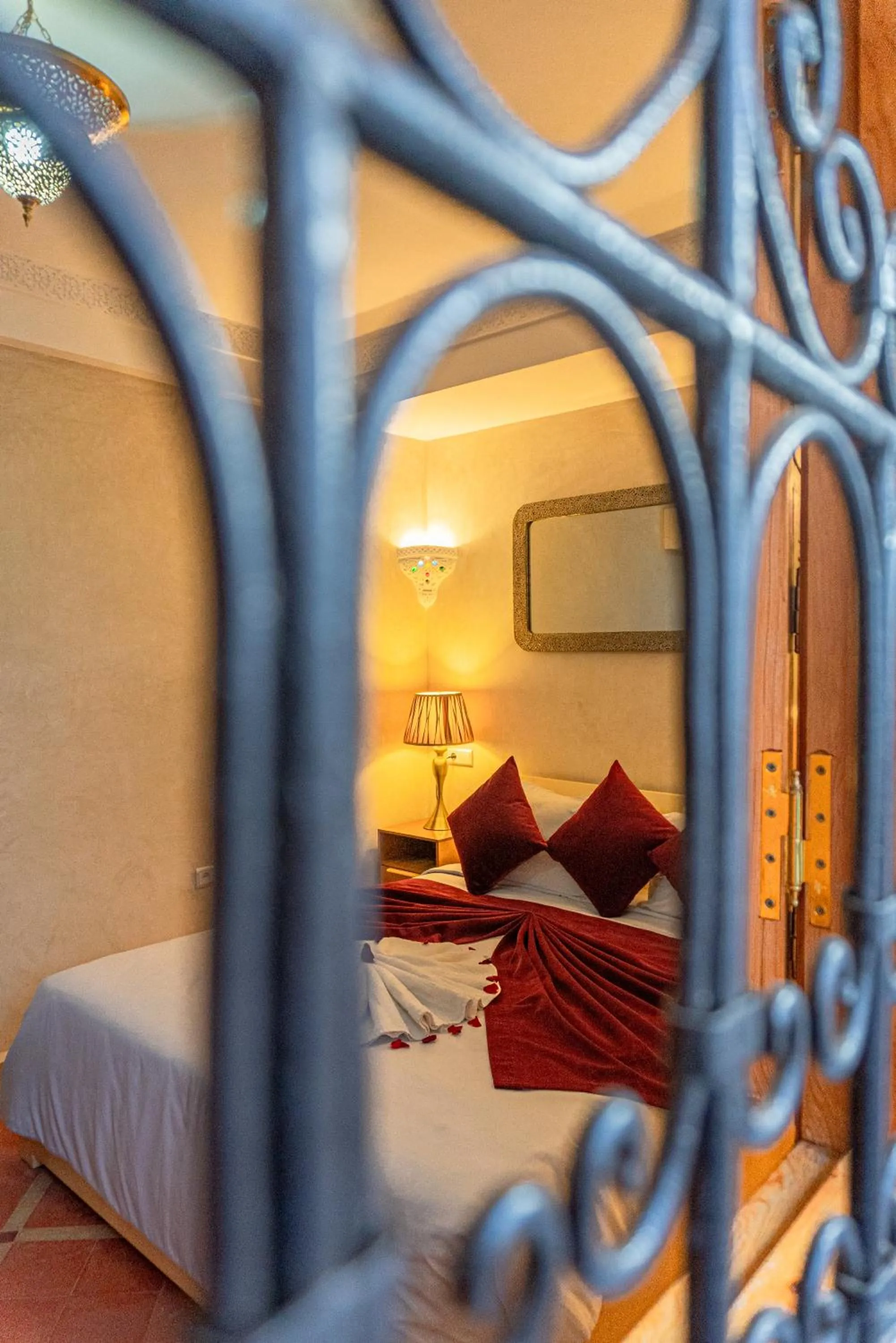 Bed in Riad Louaya