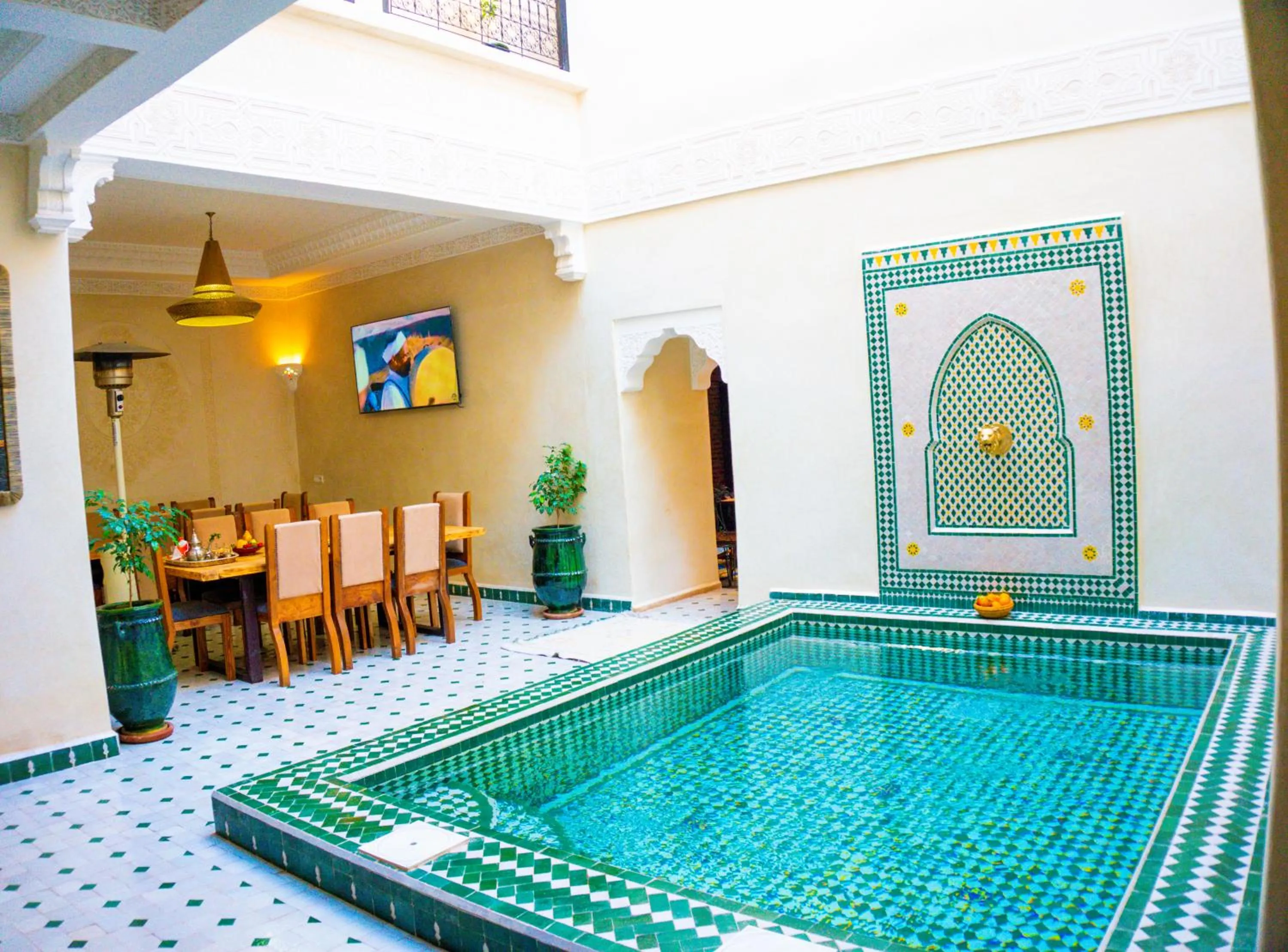 Pool view in Riad Louaya