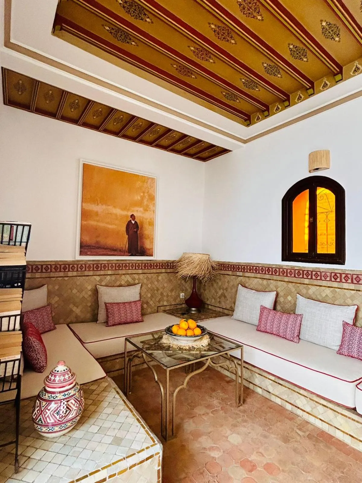 Living room in Riad Bamaga
