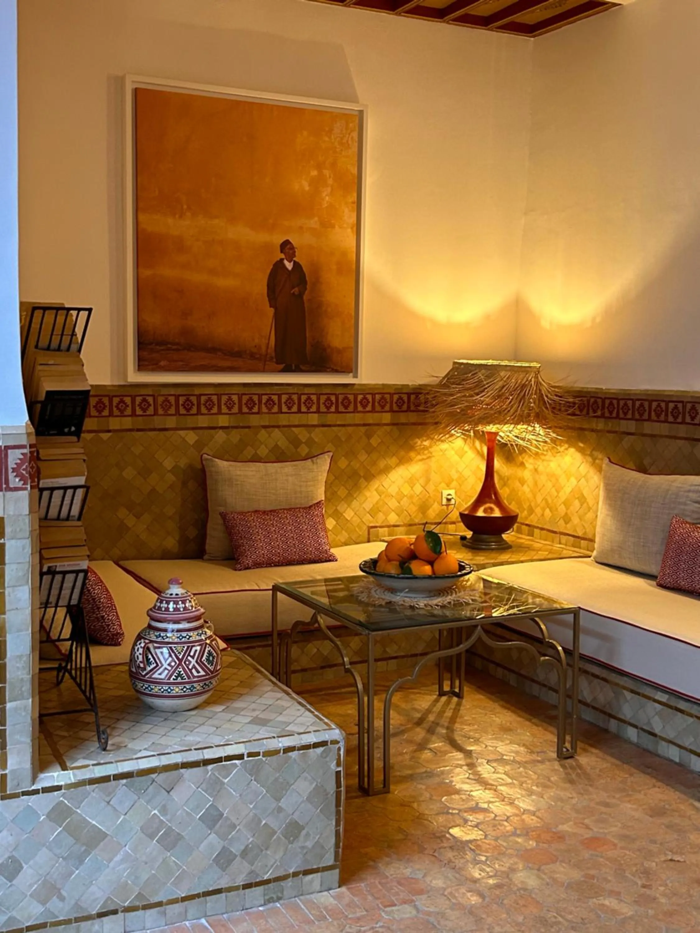 Living room in Riad Bamaga