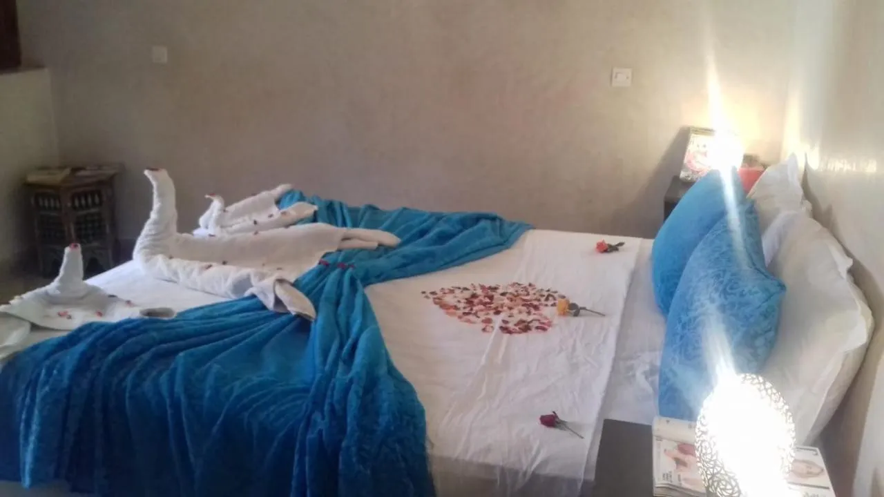 Bed in Riad Chalymar