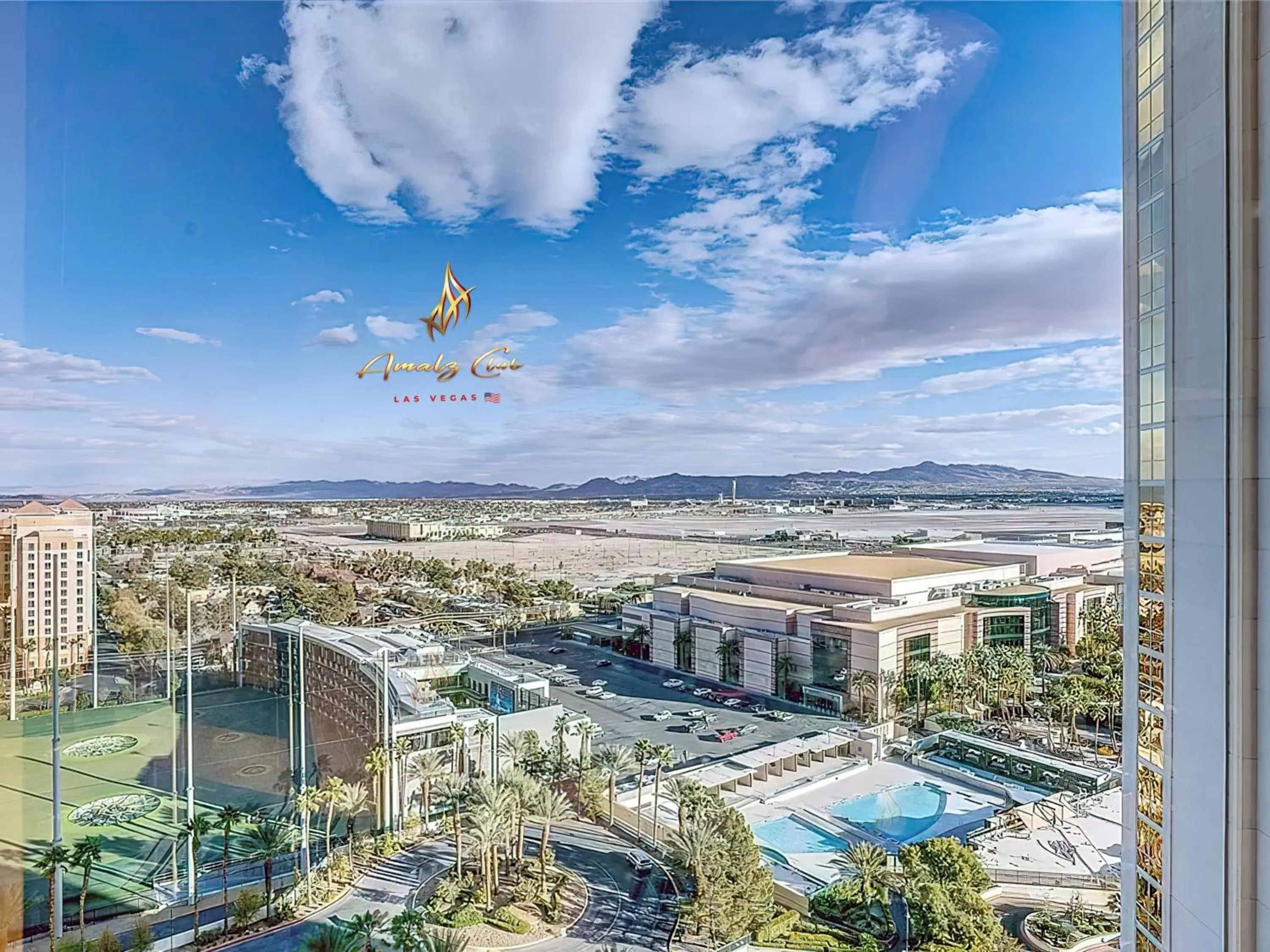 City view in Amalz 2 Bedroom 3 Bathroom Balcony Suites at Mgm Signature !