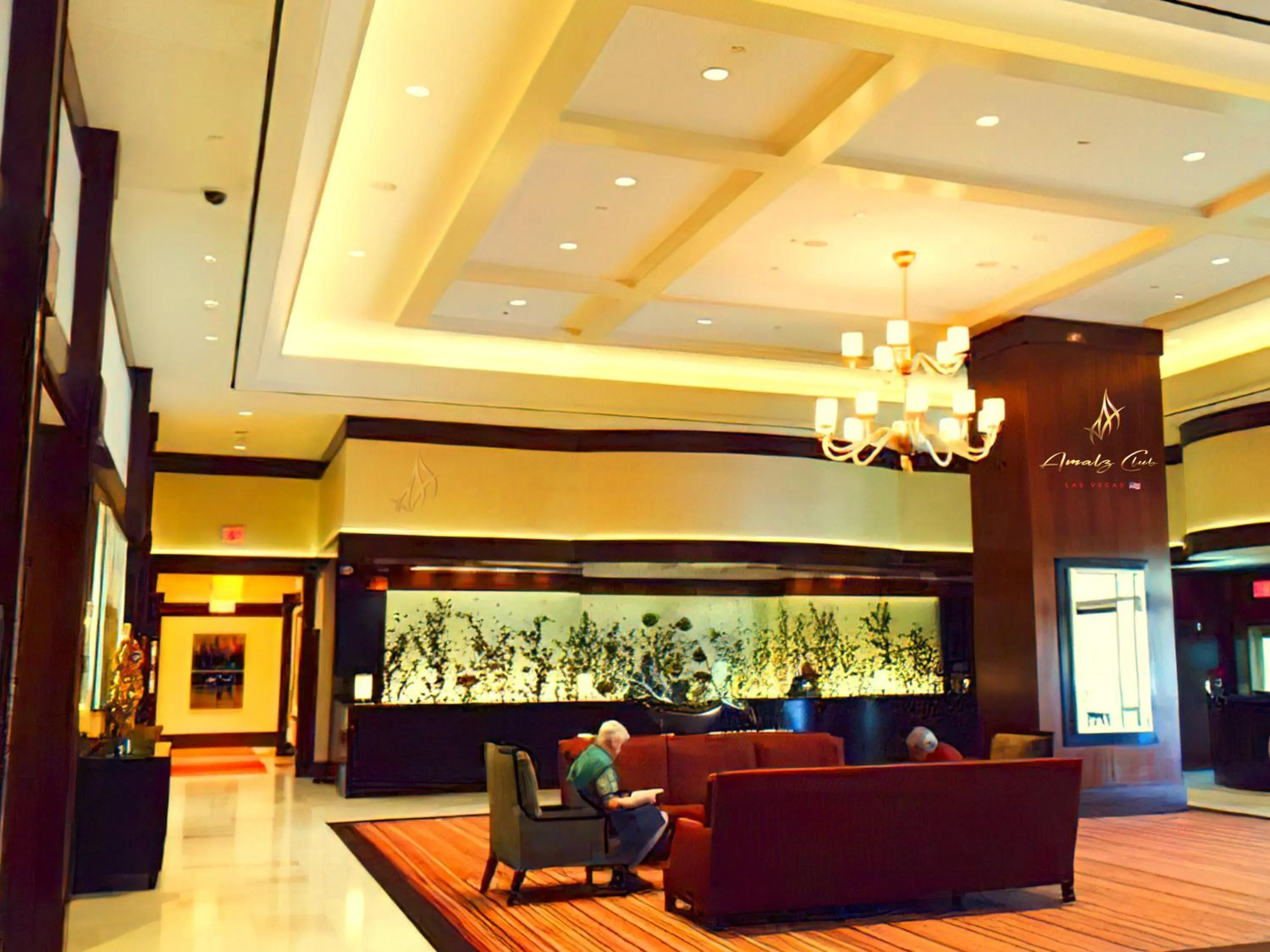 Lobby or reception in Amalz 2 Bedroom 3 Bathroom Balcony Suites at Mgm Signature !