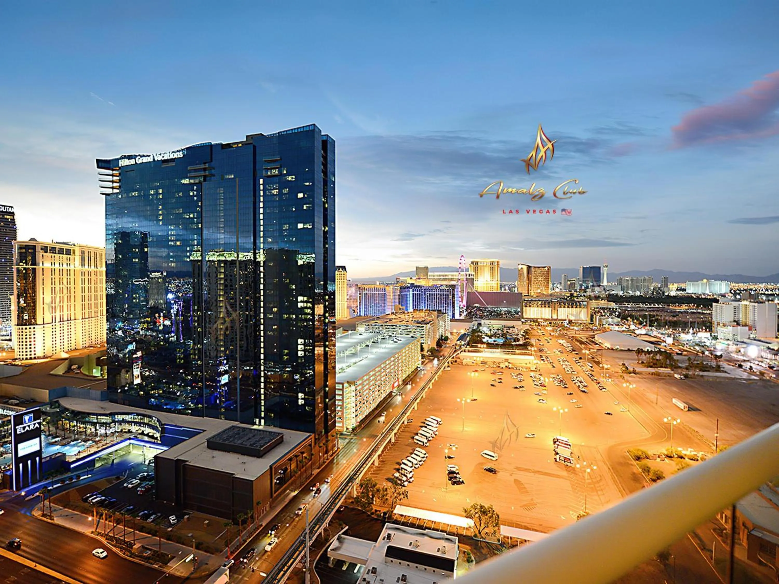 City view in Amalz 2 Bedroom 3 Bathroom Balcony Suites at Mgm Signature !