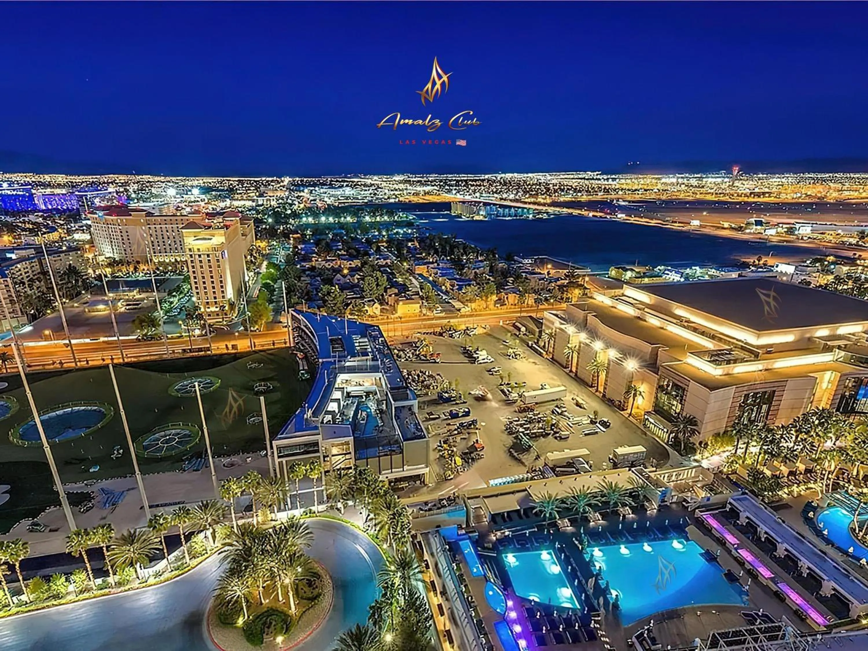 City view in Amalz 2 Bedroom 3 Bathroom Balcony Suites at Mgm Signature !