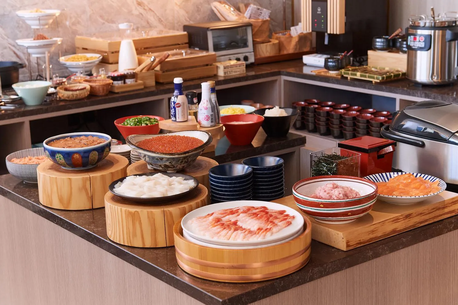 Buffet breakfast in Tosei Hotel Cocone Tsukiji Ginza Premier