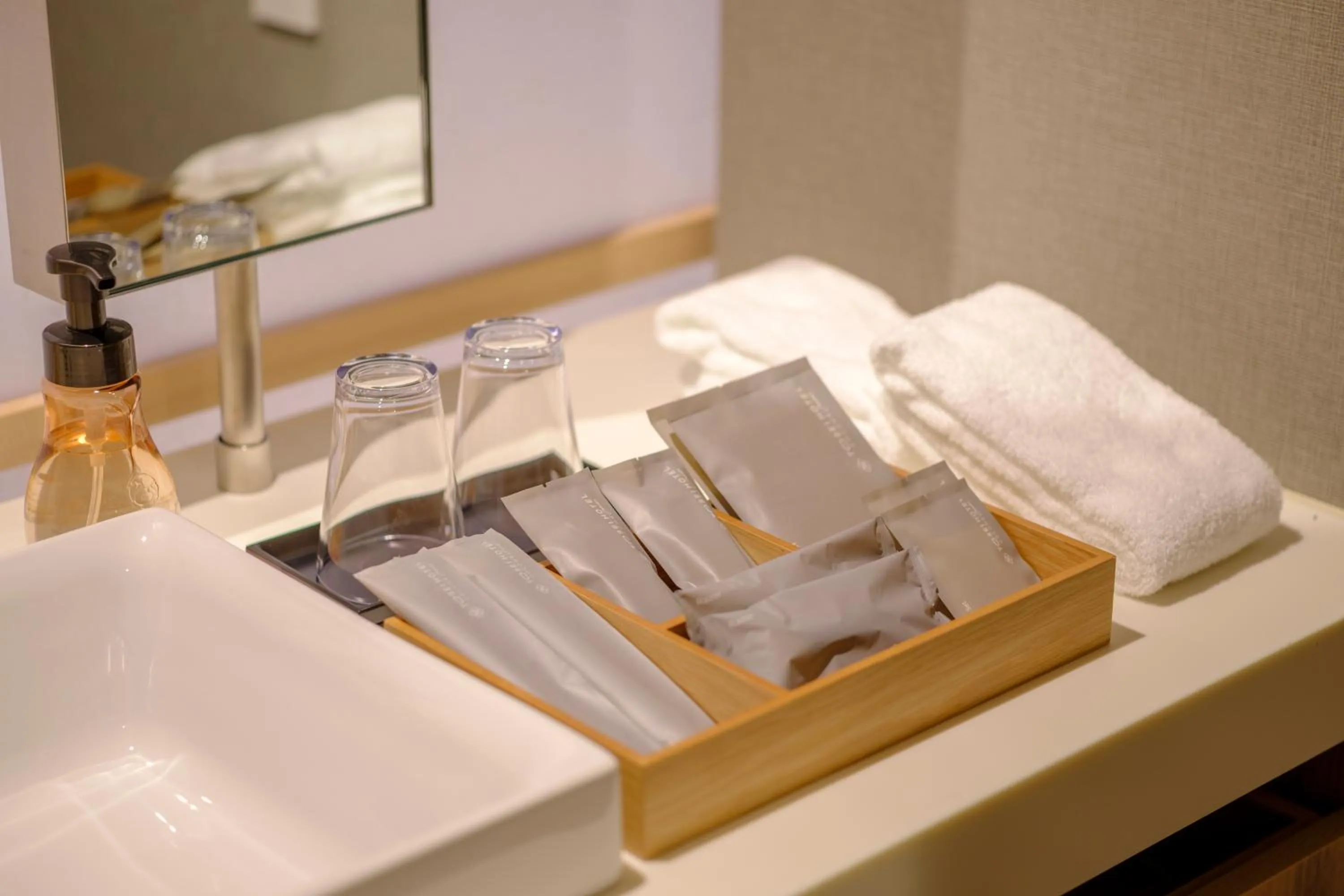 towels in Tosei Hotel Cocone Tsukiji Ginza Premier