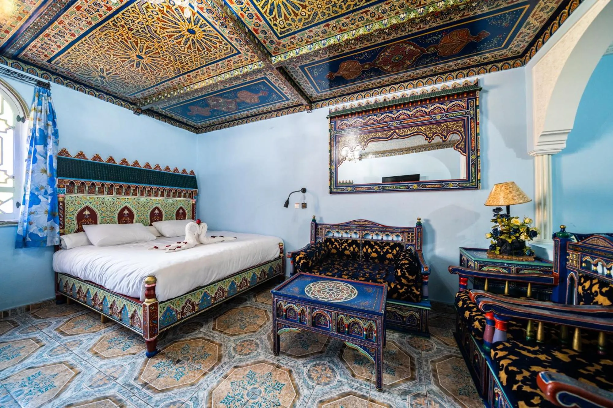 Bed in Moroccan House
