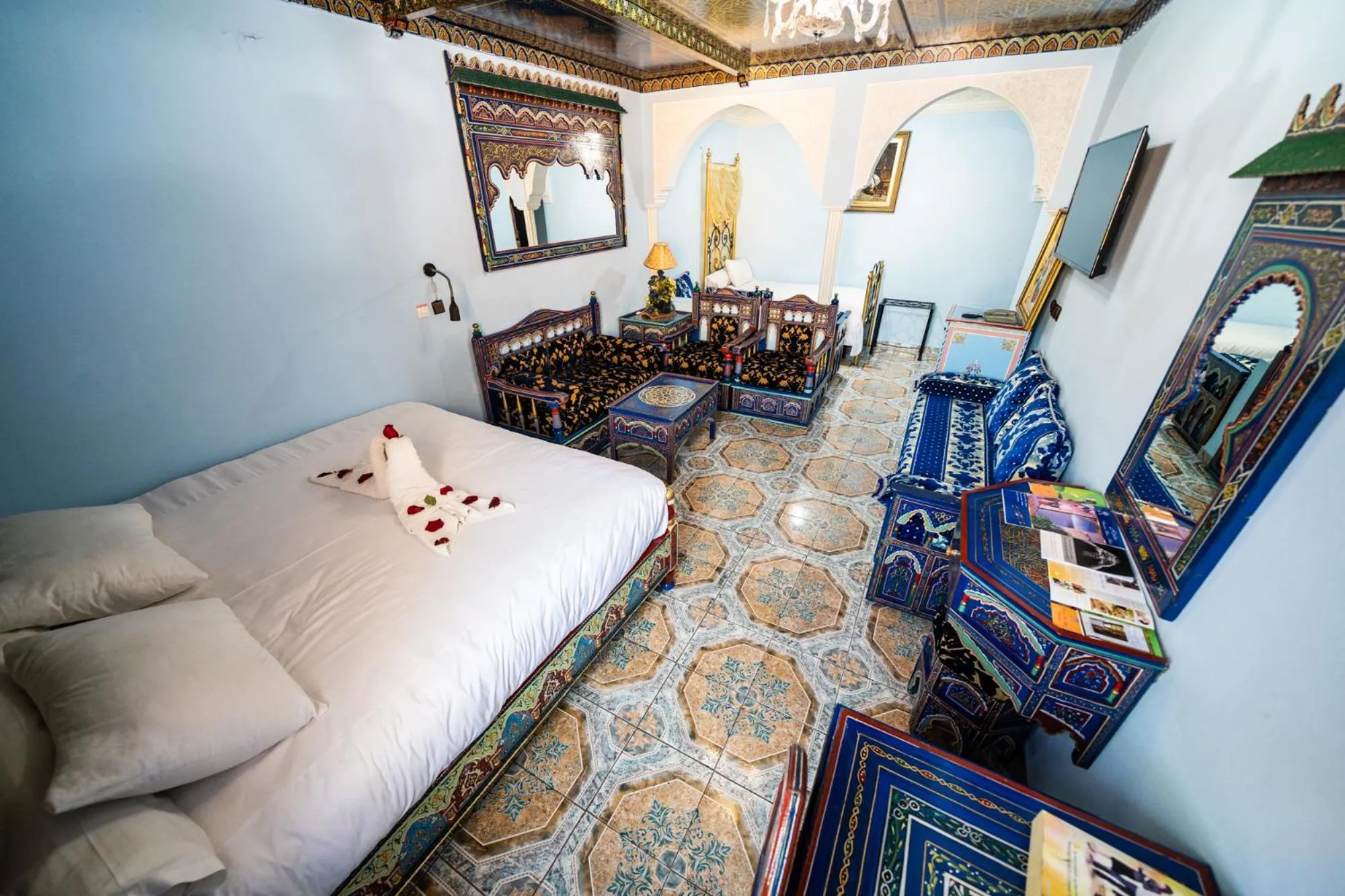 Seating area in Moroccan House