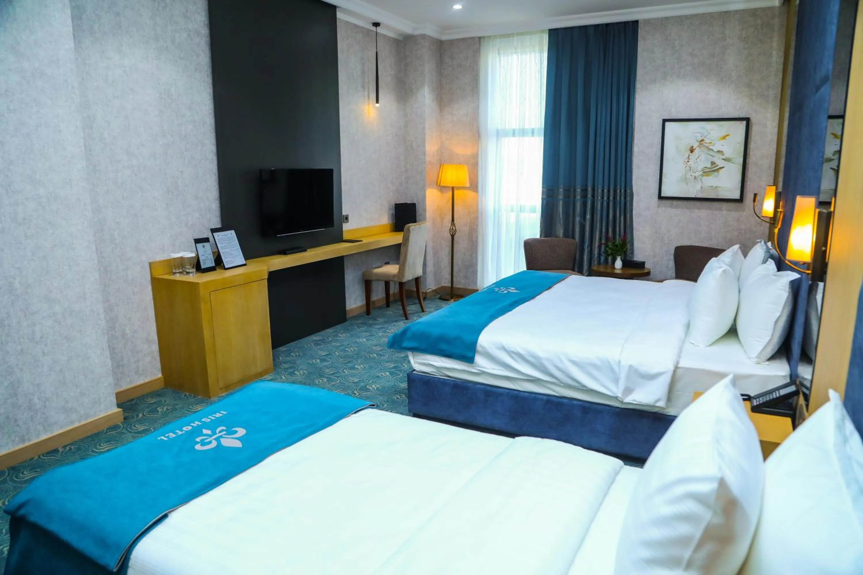 Photo of the whole room, Bed in Iris Hotel Baku