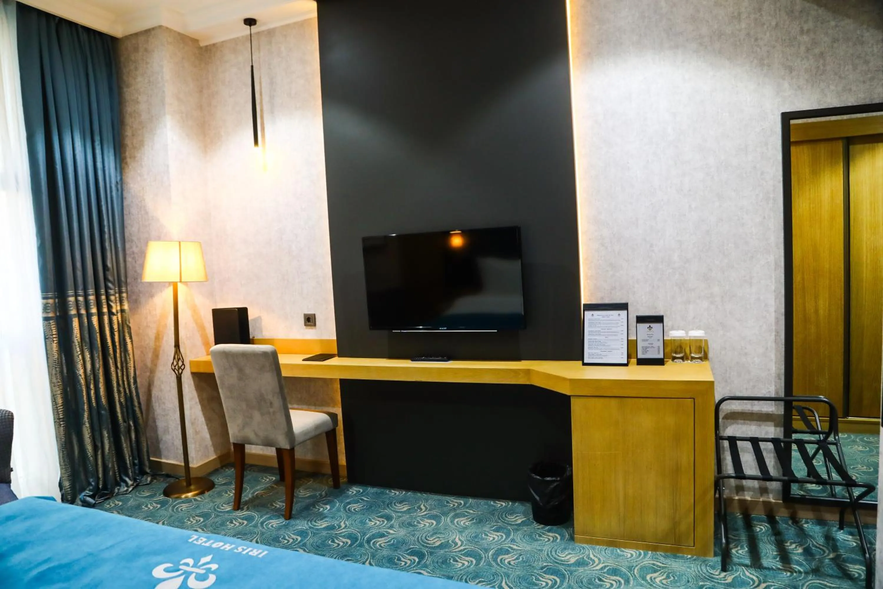 Bed in Iris Hotel Baku