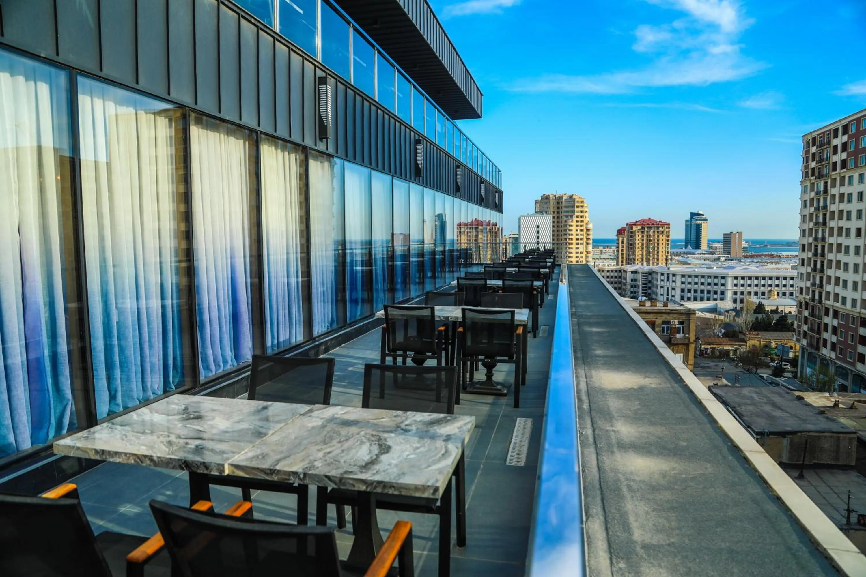 Balcony/Terrace in Iris Hotel Baku