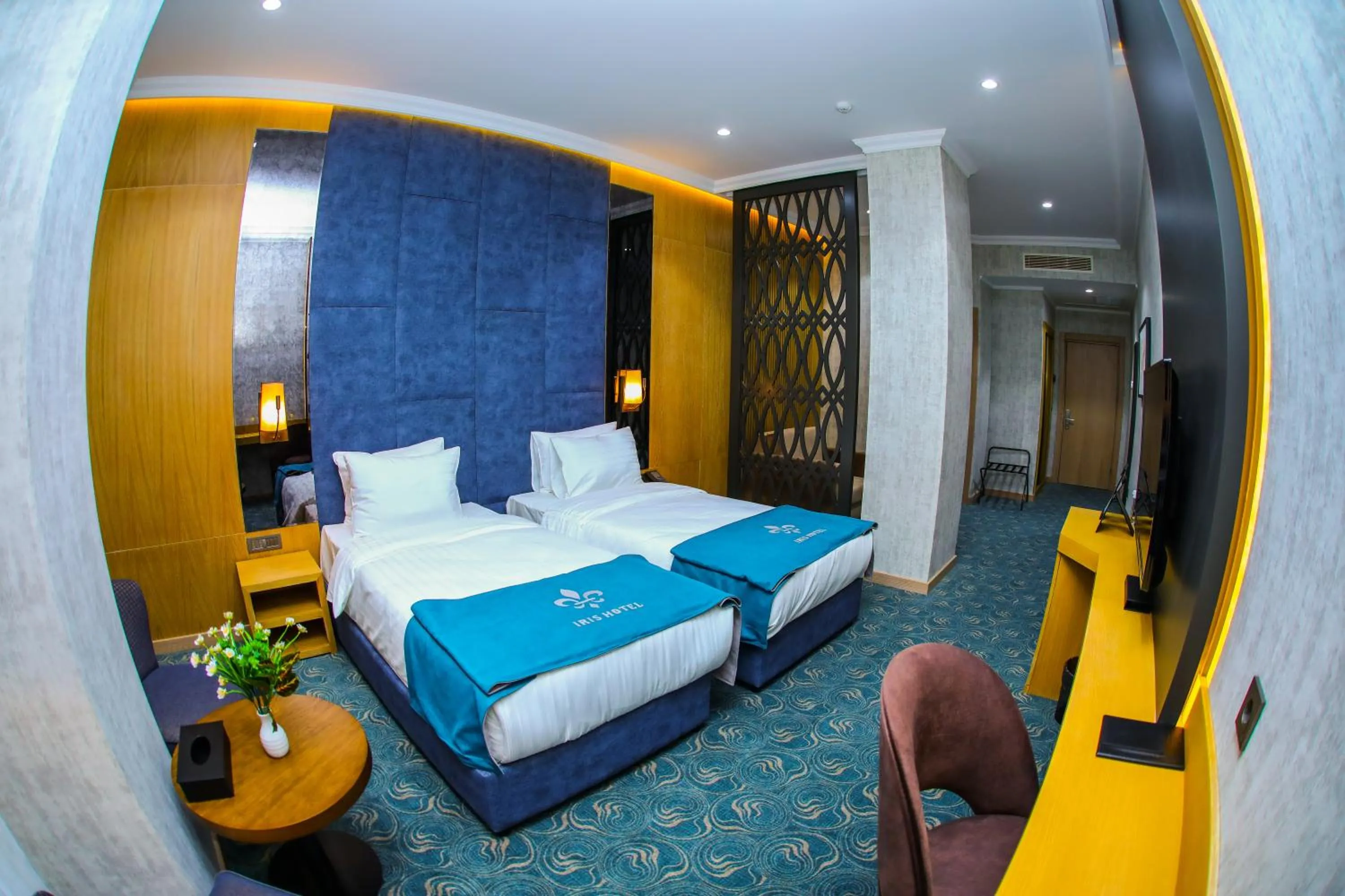 Photo of the whole room, Bed in Iris Hotel Baku