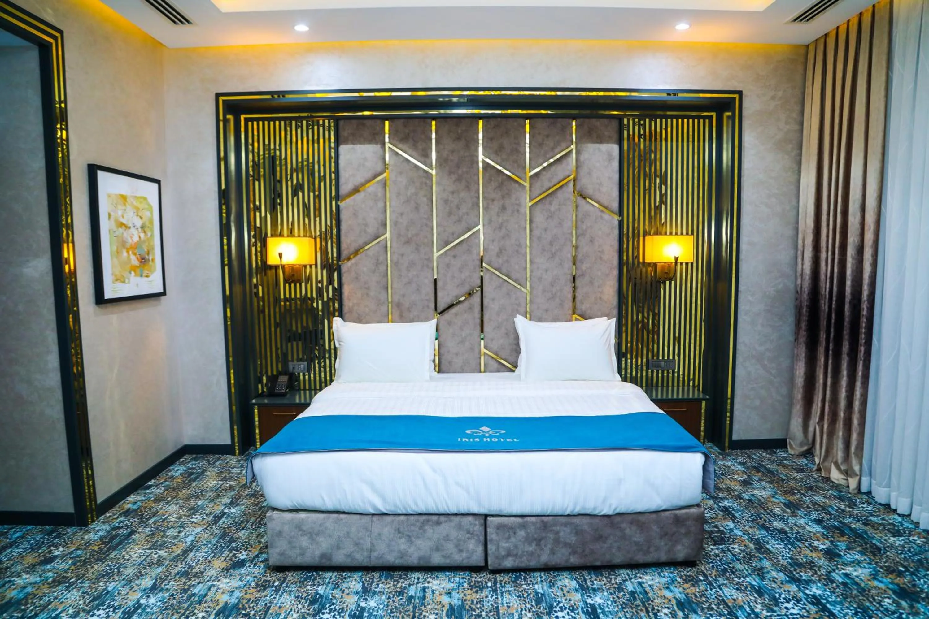 Bedroom, Bed in Iris Hotel Baku