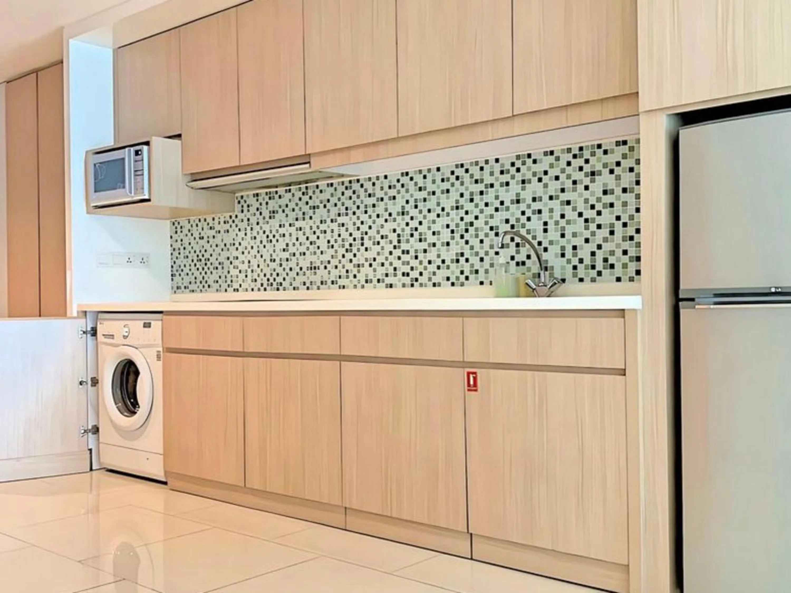 Kitchen or kitchenette in HABITARE Rasuna Jakarta