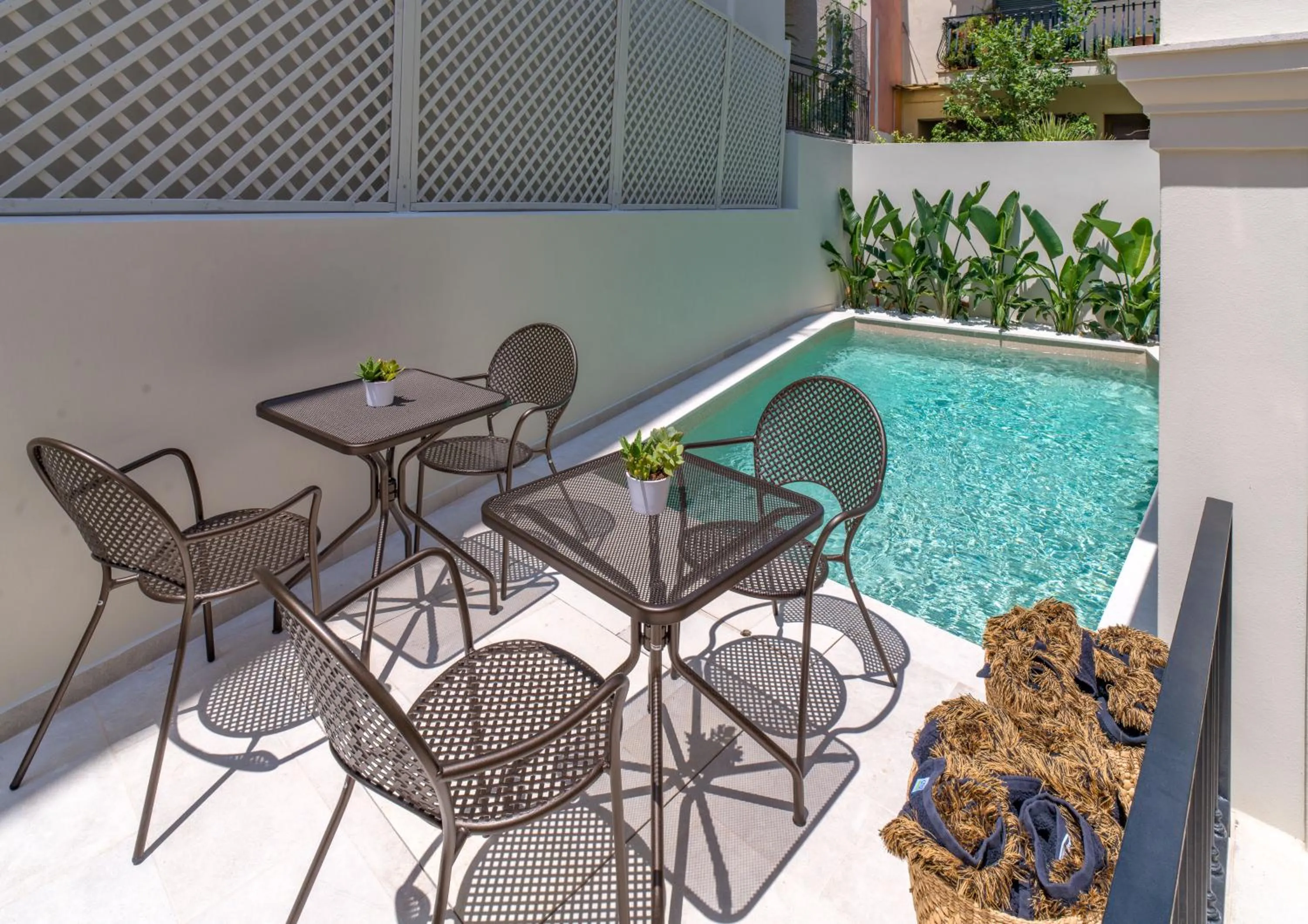 Pool view in Argostoli Essence Suites