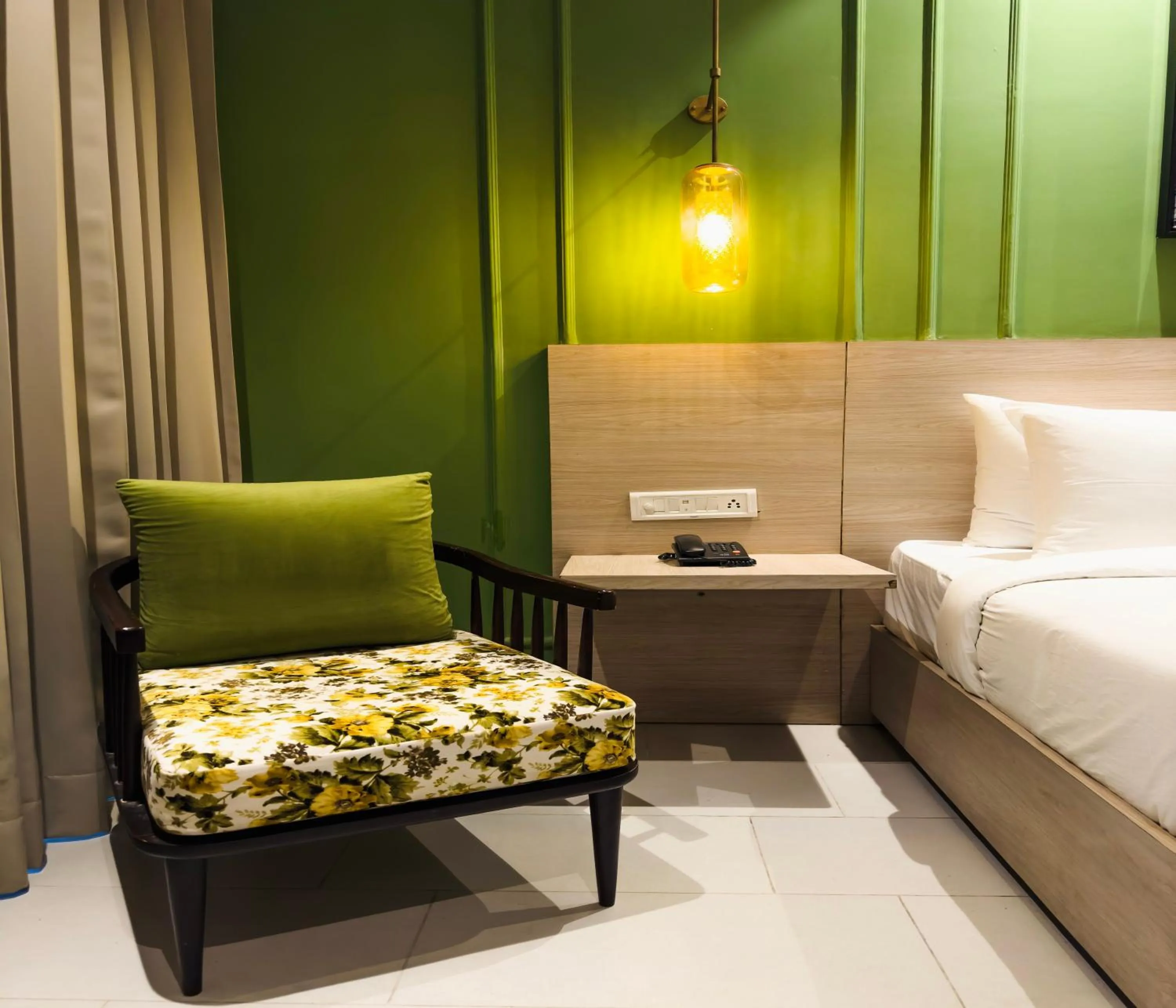 Seating area, Bed in Hotel Wonder Hills,Har ki Pauri Road Haridwar