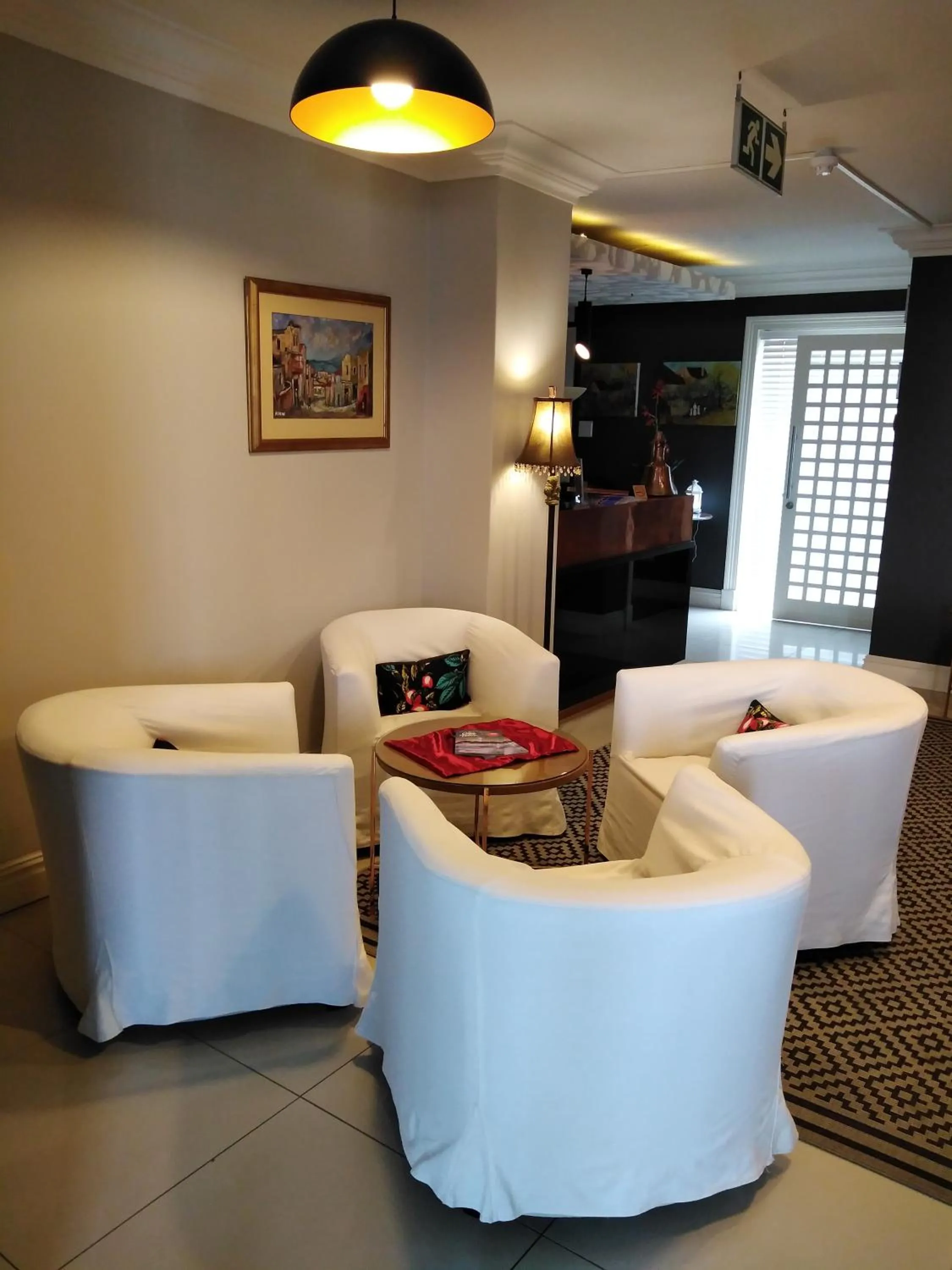 Seating area in Chocolate Box Guesthouse