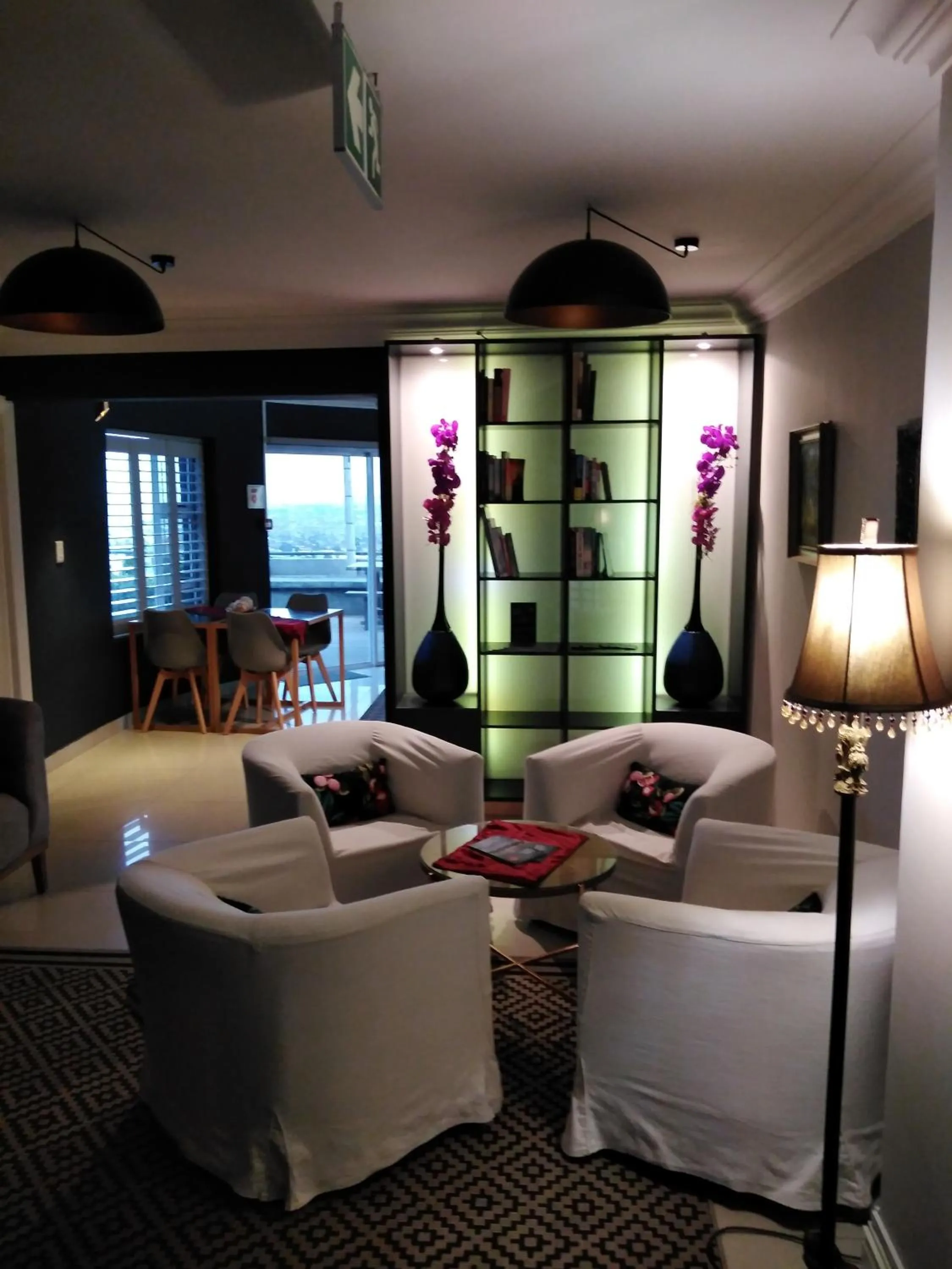 Seating area in Chocolate Box Guesthouse