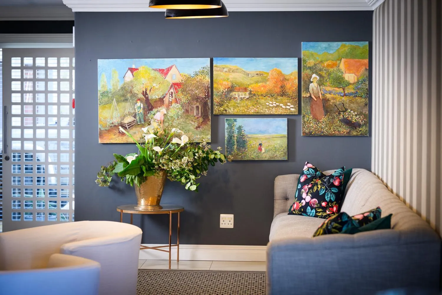 Living room in Fijnbos Private Manor