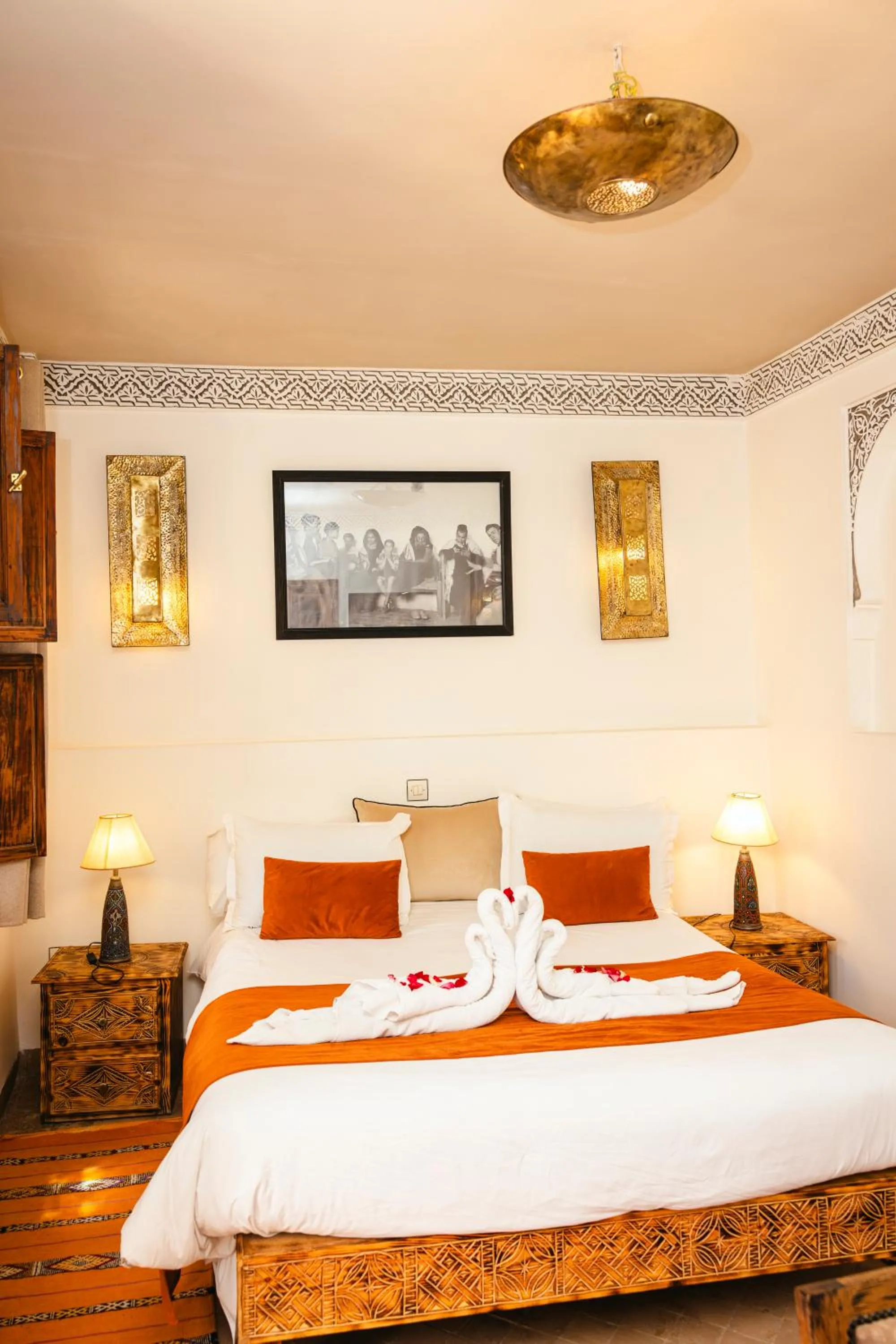 Bed in Riad Anya & SPA