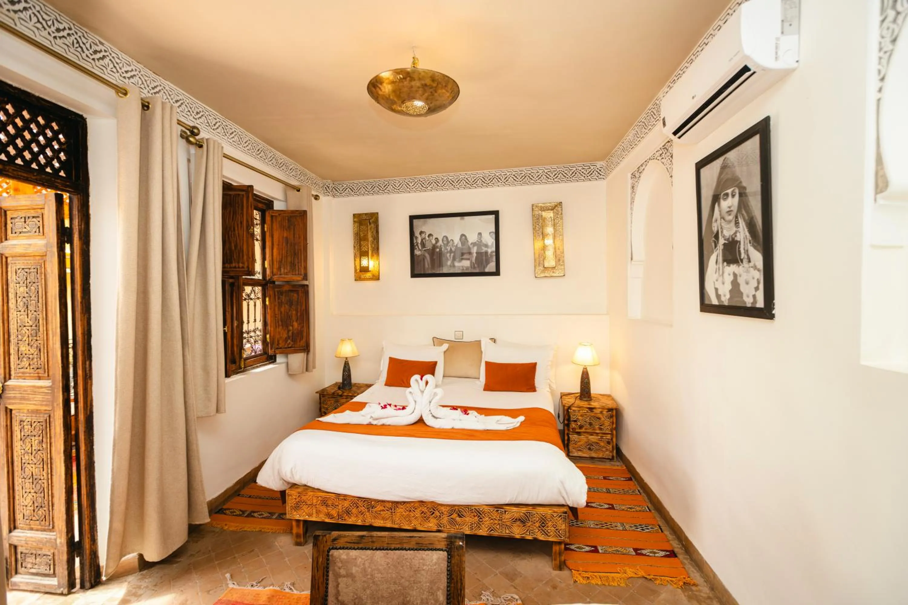 Bed in Riad Anya & SPA