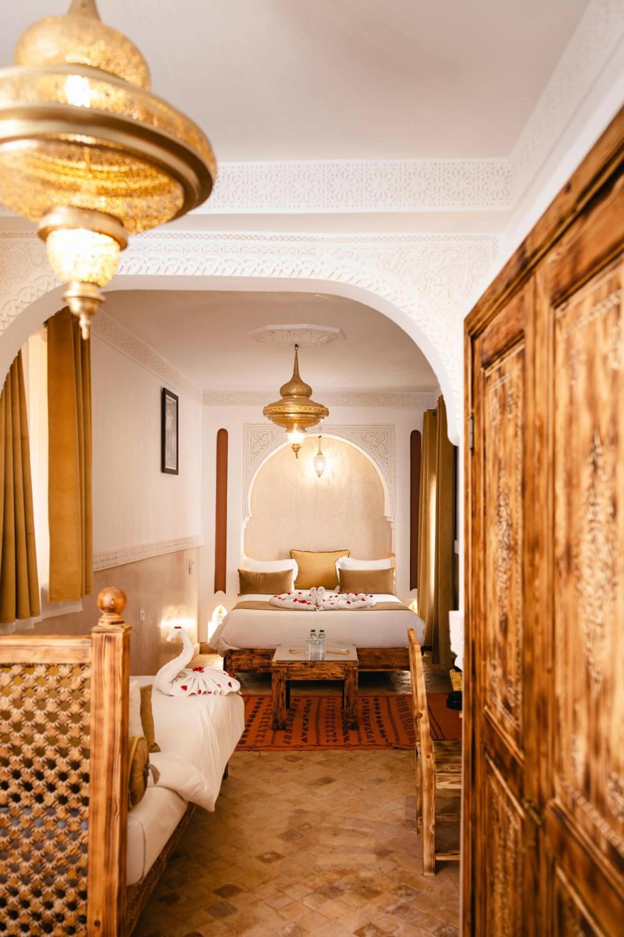 Bed in Riad Anya & SPA