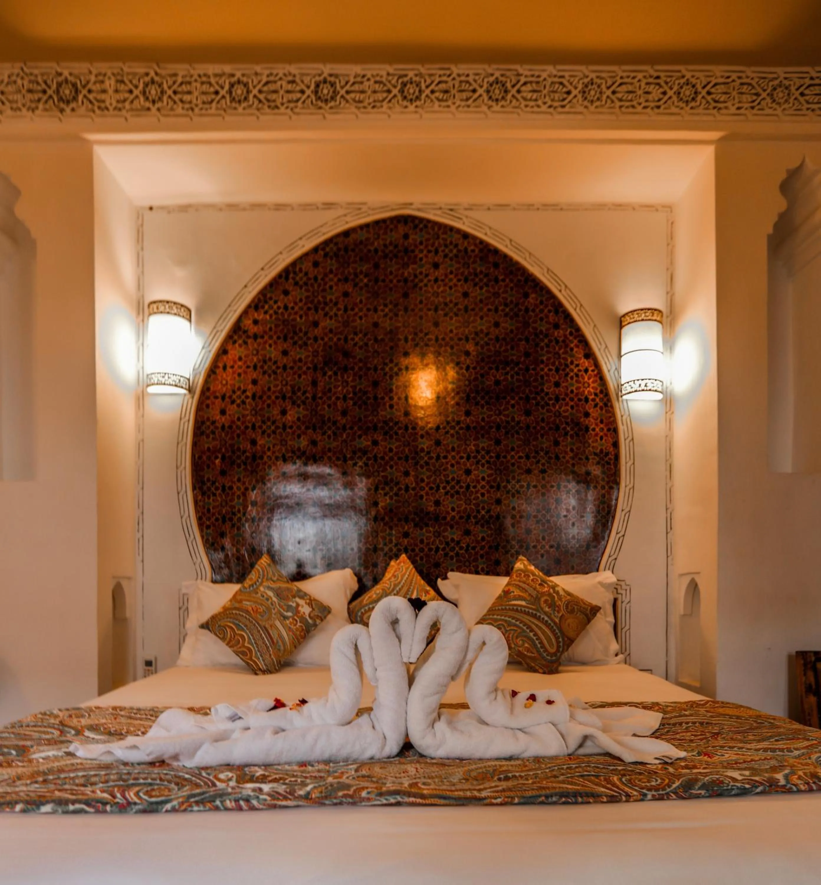 Bed in Riad Anya & SPA