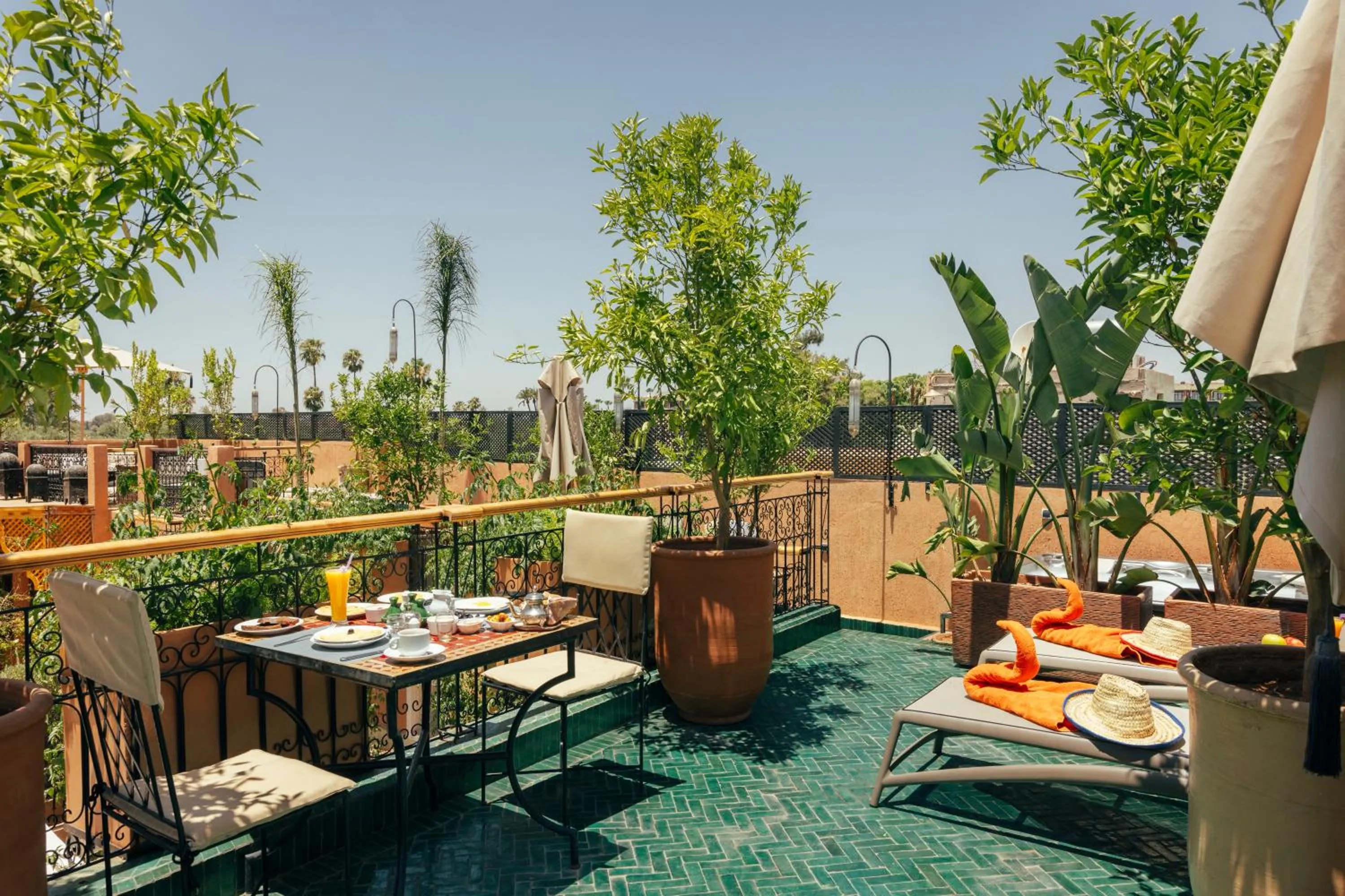 Garden view in Riad Anya & SPA