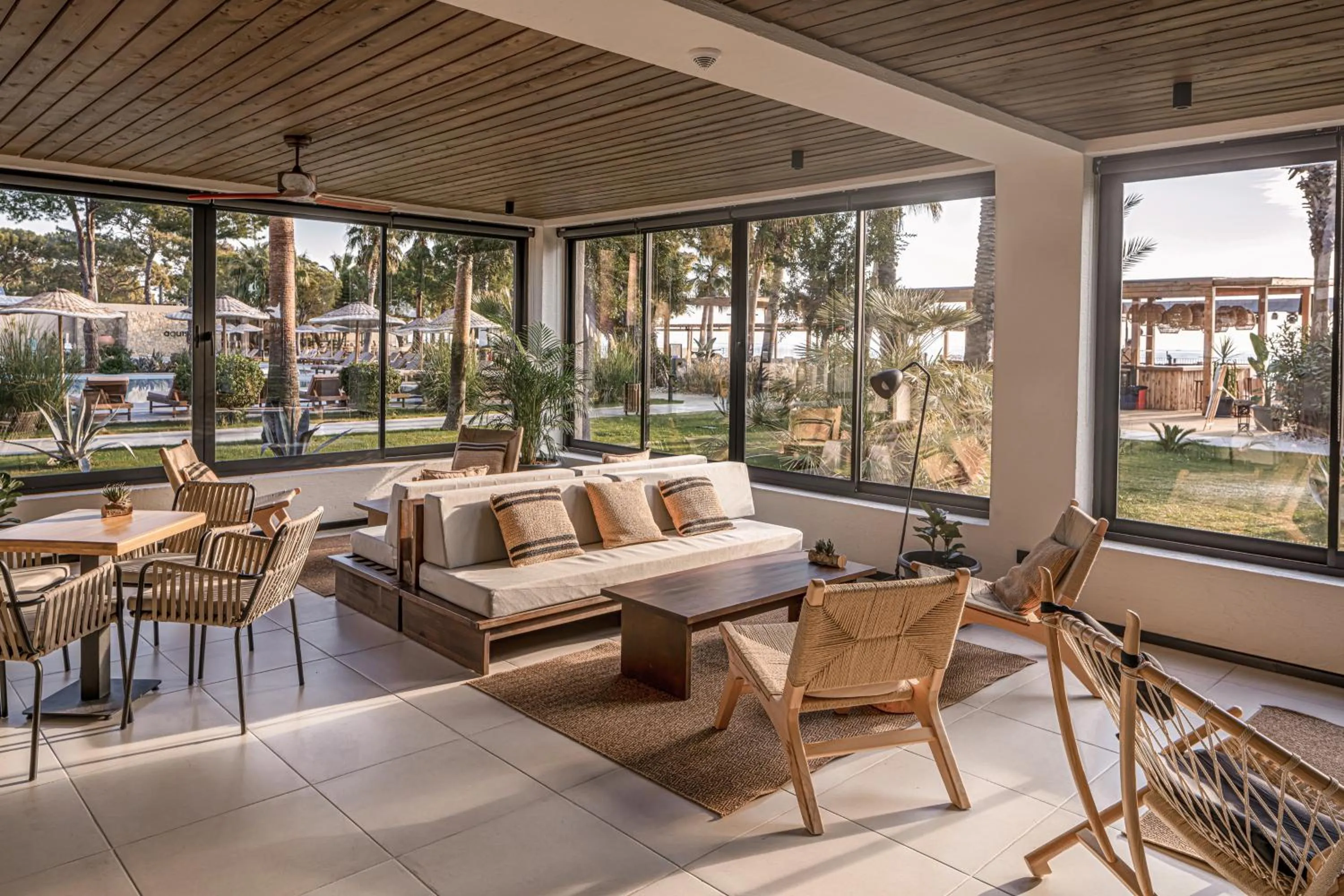 Patio in Balmy Beach Resort Kemer