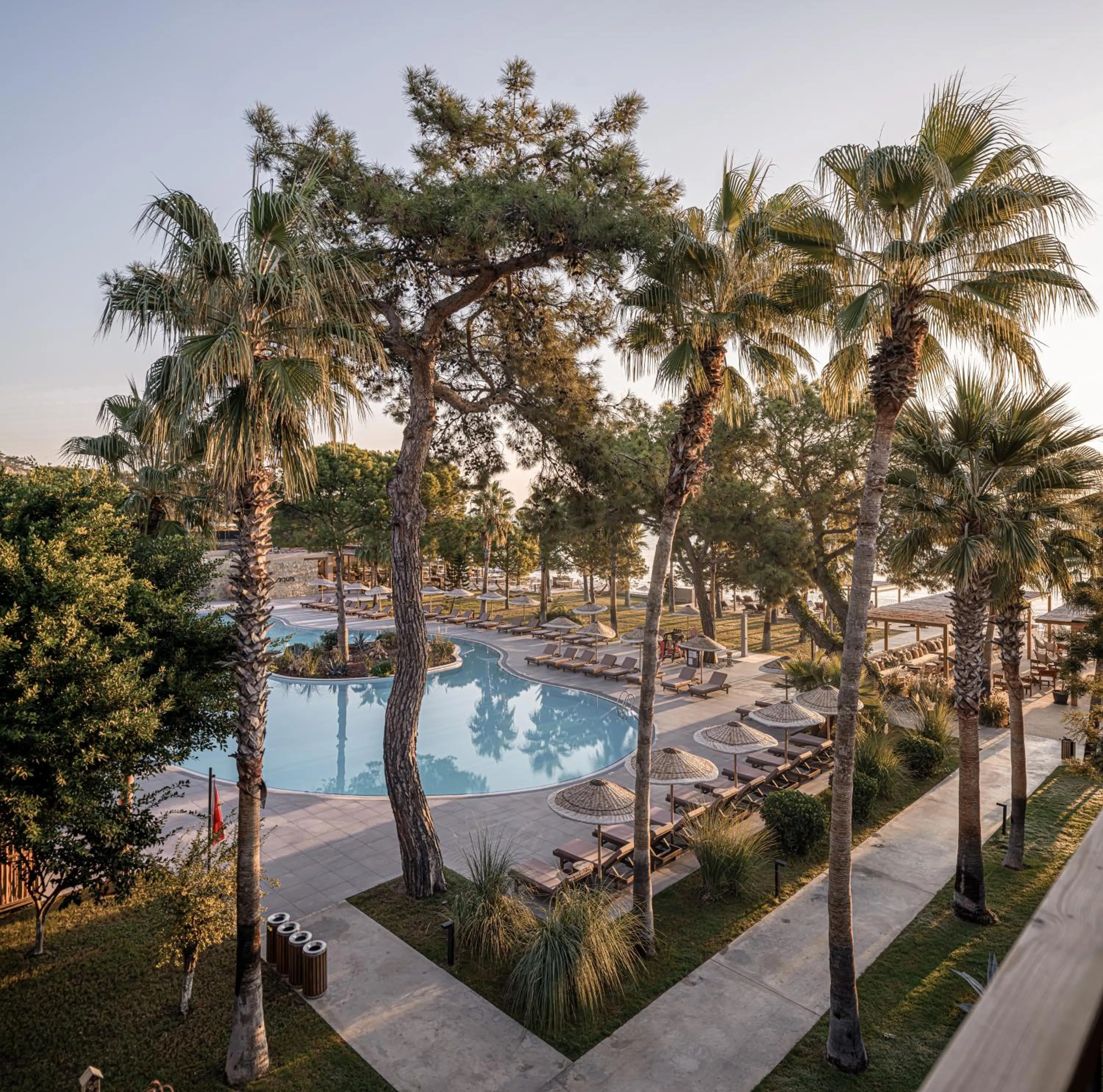 Pool view in Balmy Beach Resort Kemer