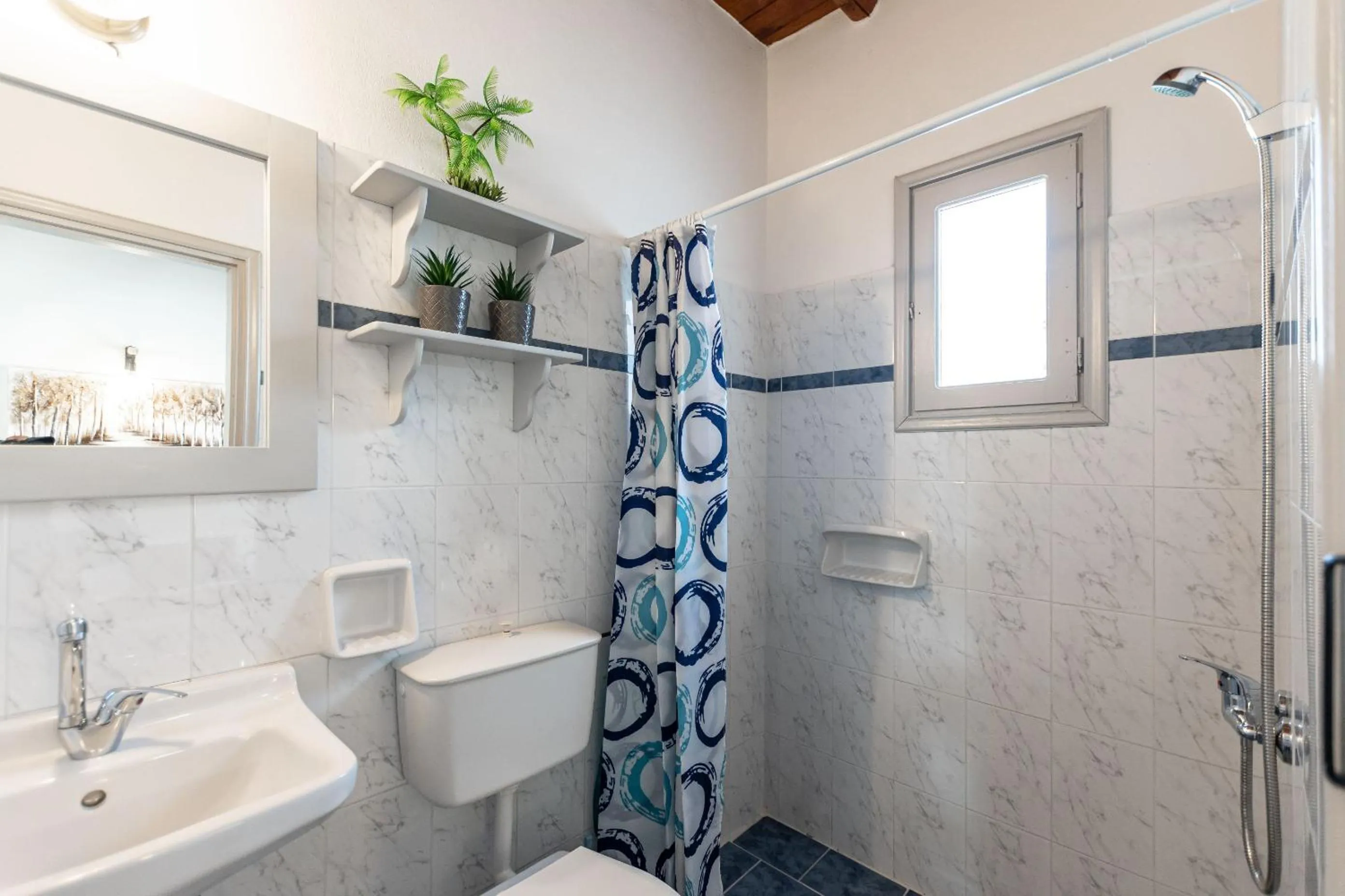 Shower in Michalios Luxury Apartments