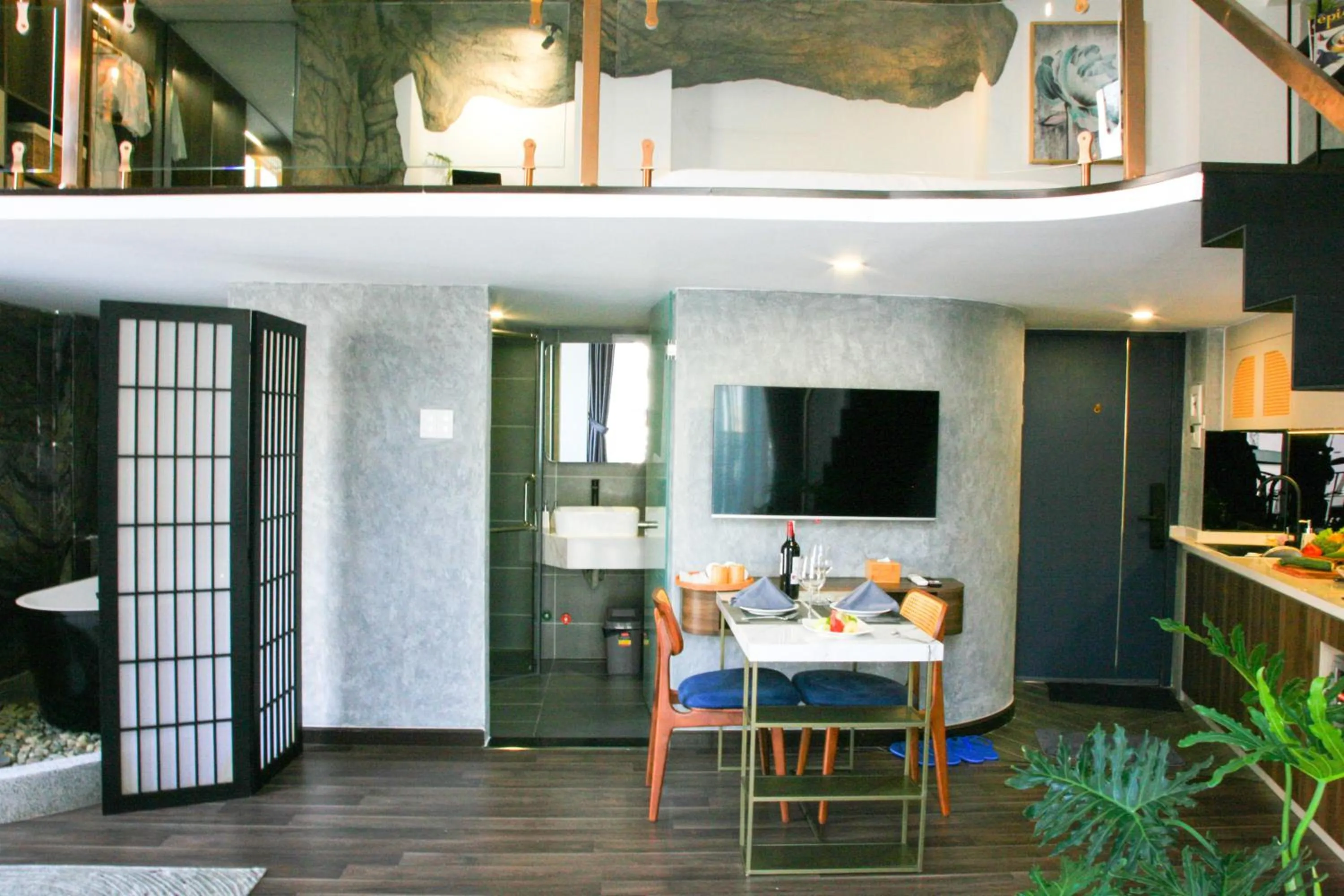 Bathroom in KunKin Garden Aparthotel
