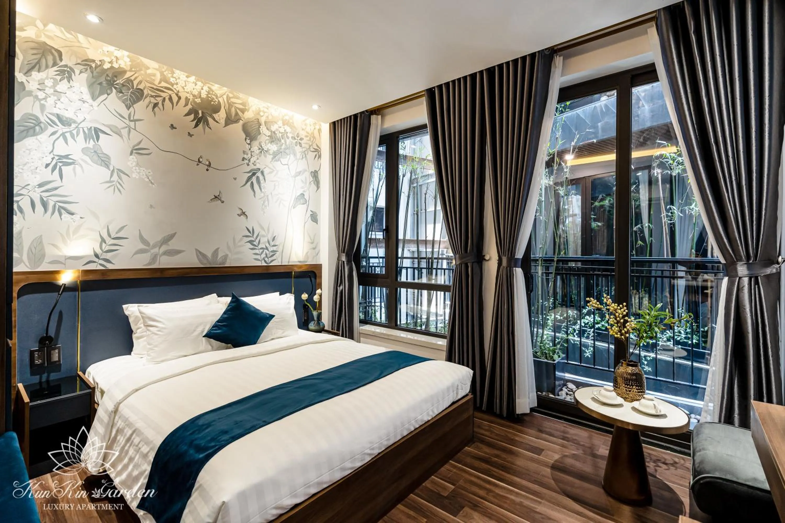 Bedroom, Bed in KunKin Garden Aparthotel