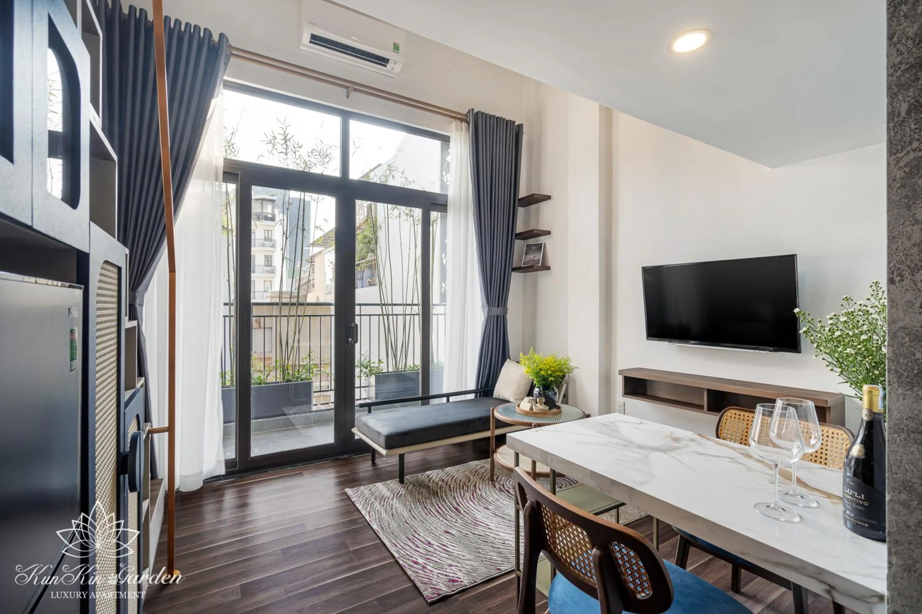 Bedroom in KunKin Garden Aparthotel