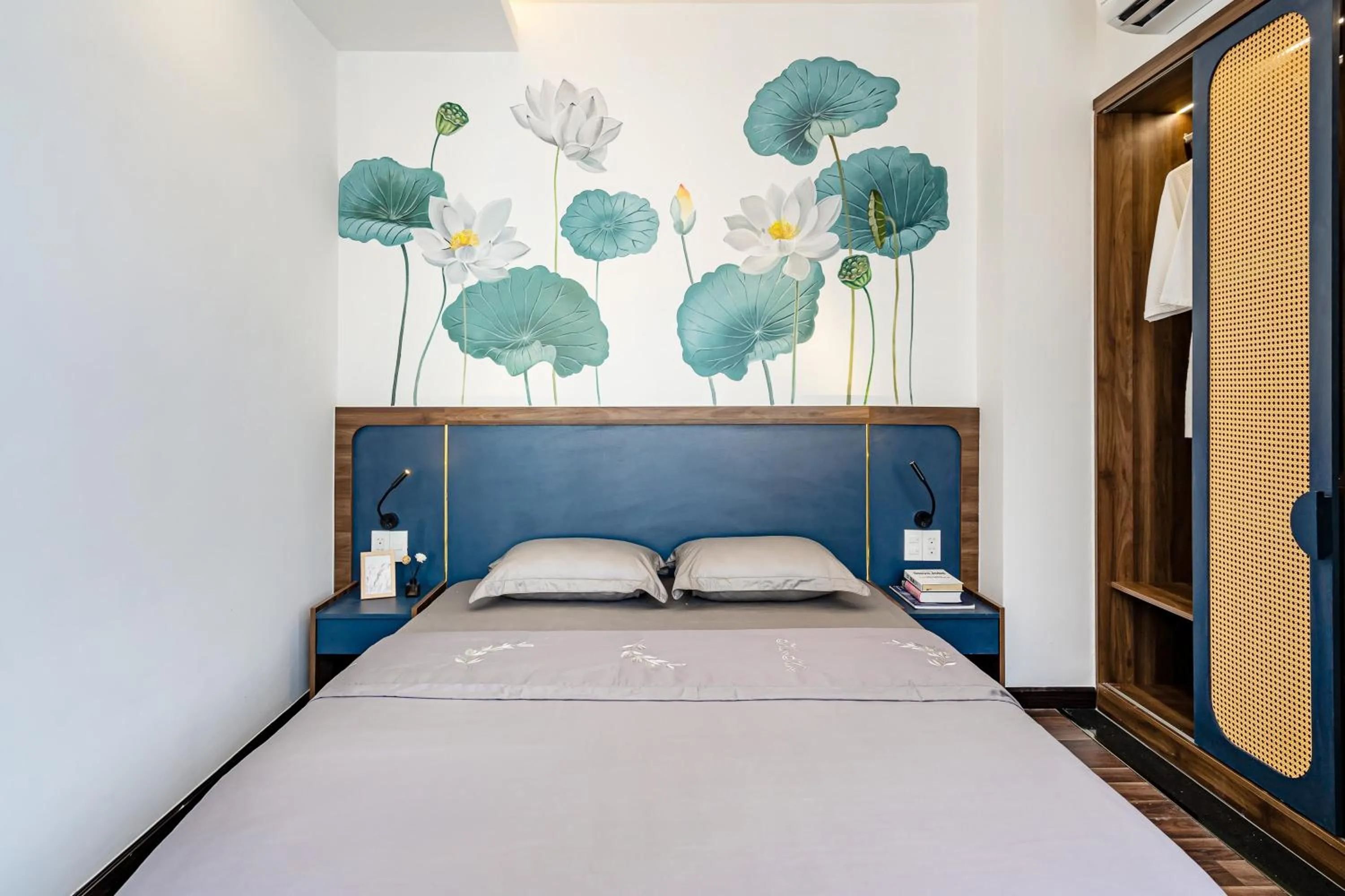 Bed in KunKin Garden Aparthotel