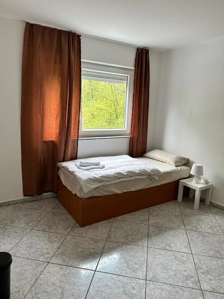 Bedroom, Bed in Pension Seckbach