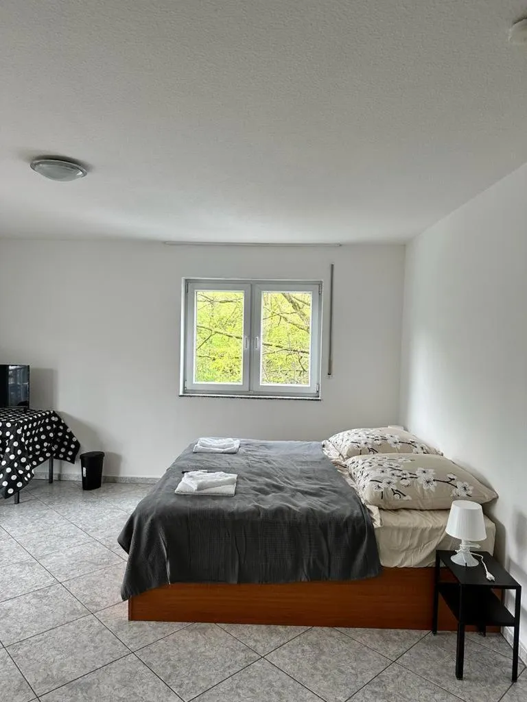 Bedroom, Bed in Pension Seckbach