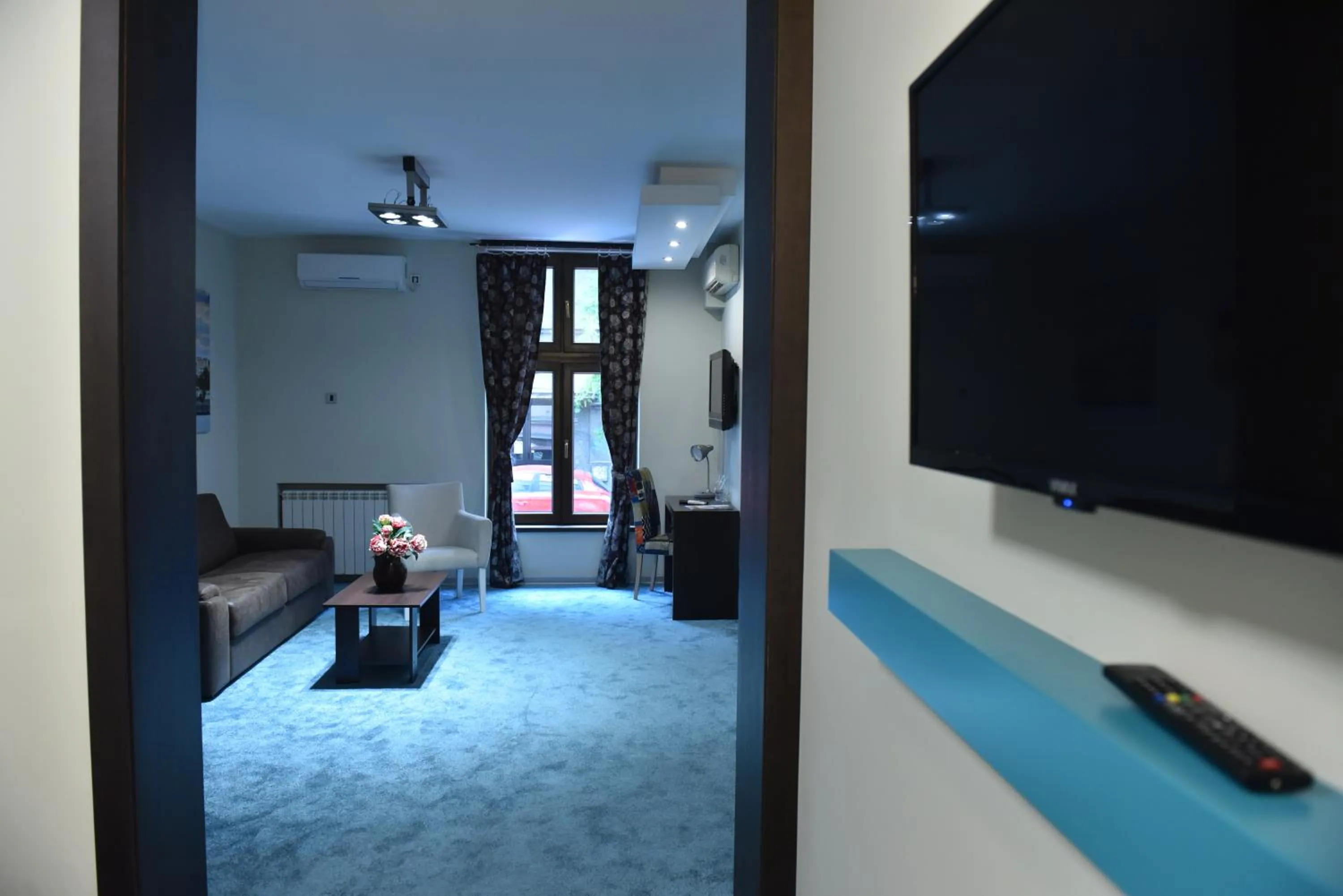 Living room, Bed in City Code In Joy