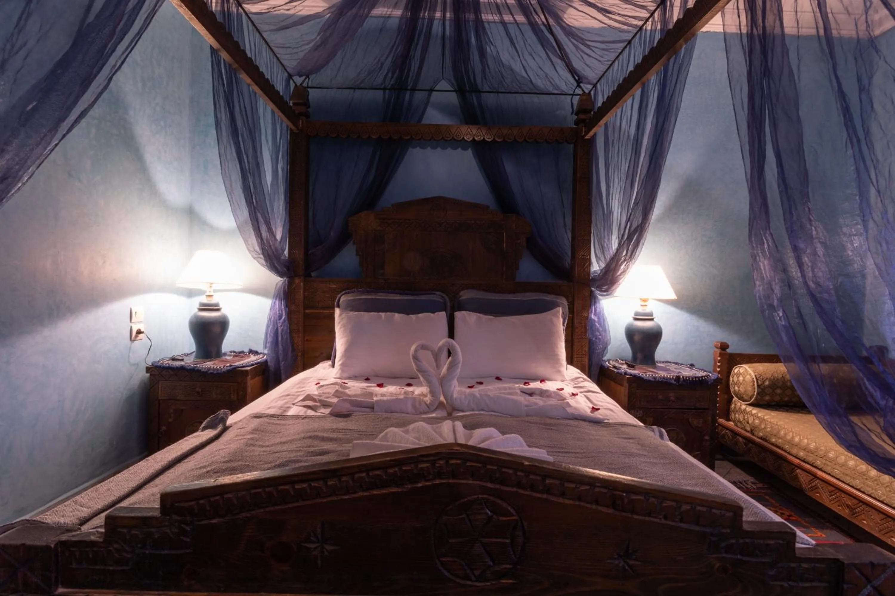 Kobba Zarga - Blue Room in Riad Losra
