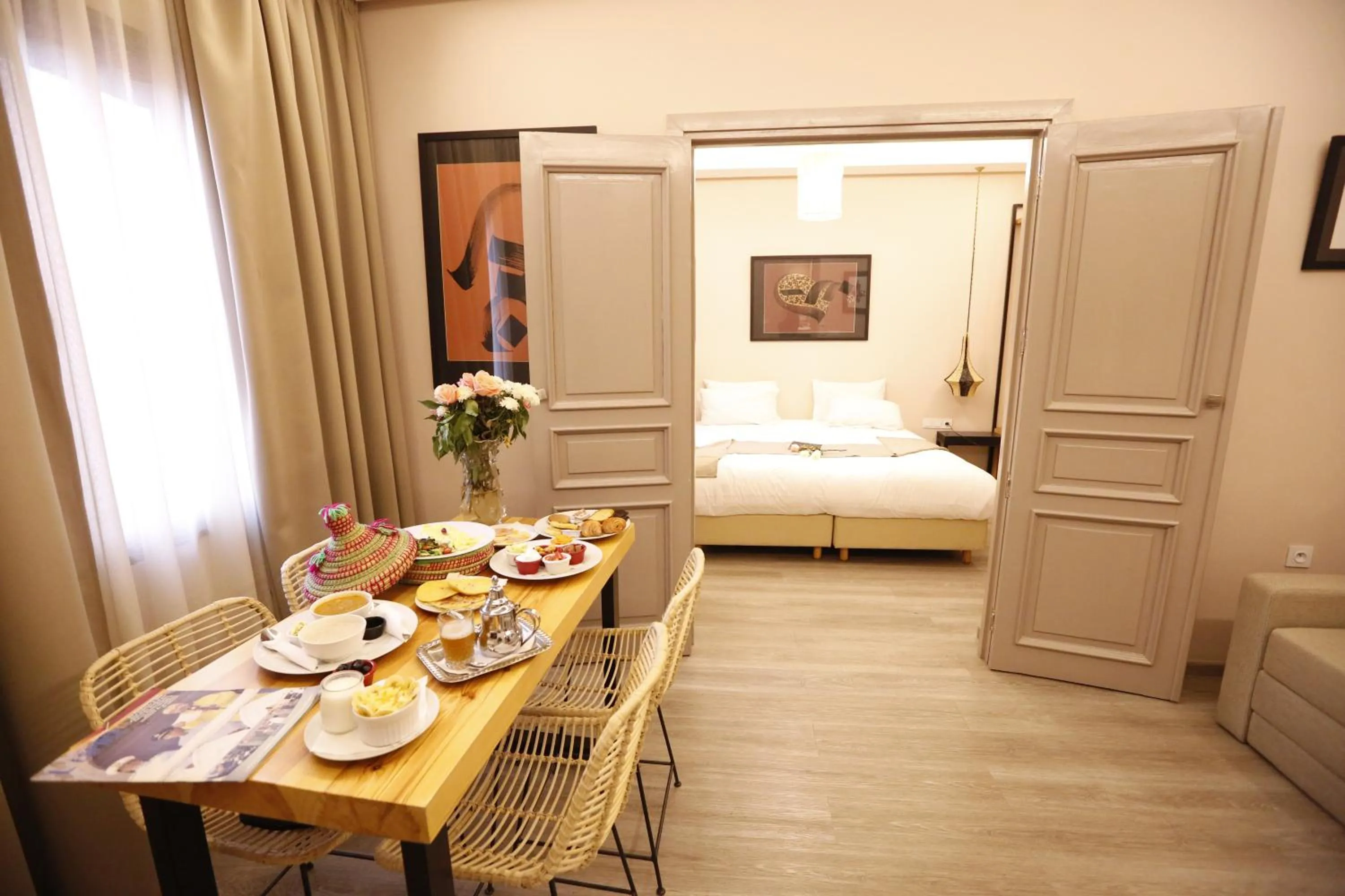 Bed in Amani Hotel Suites & Spa