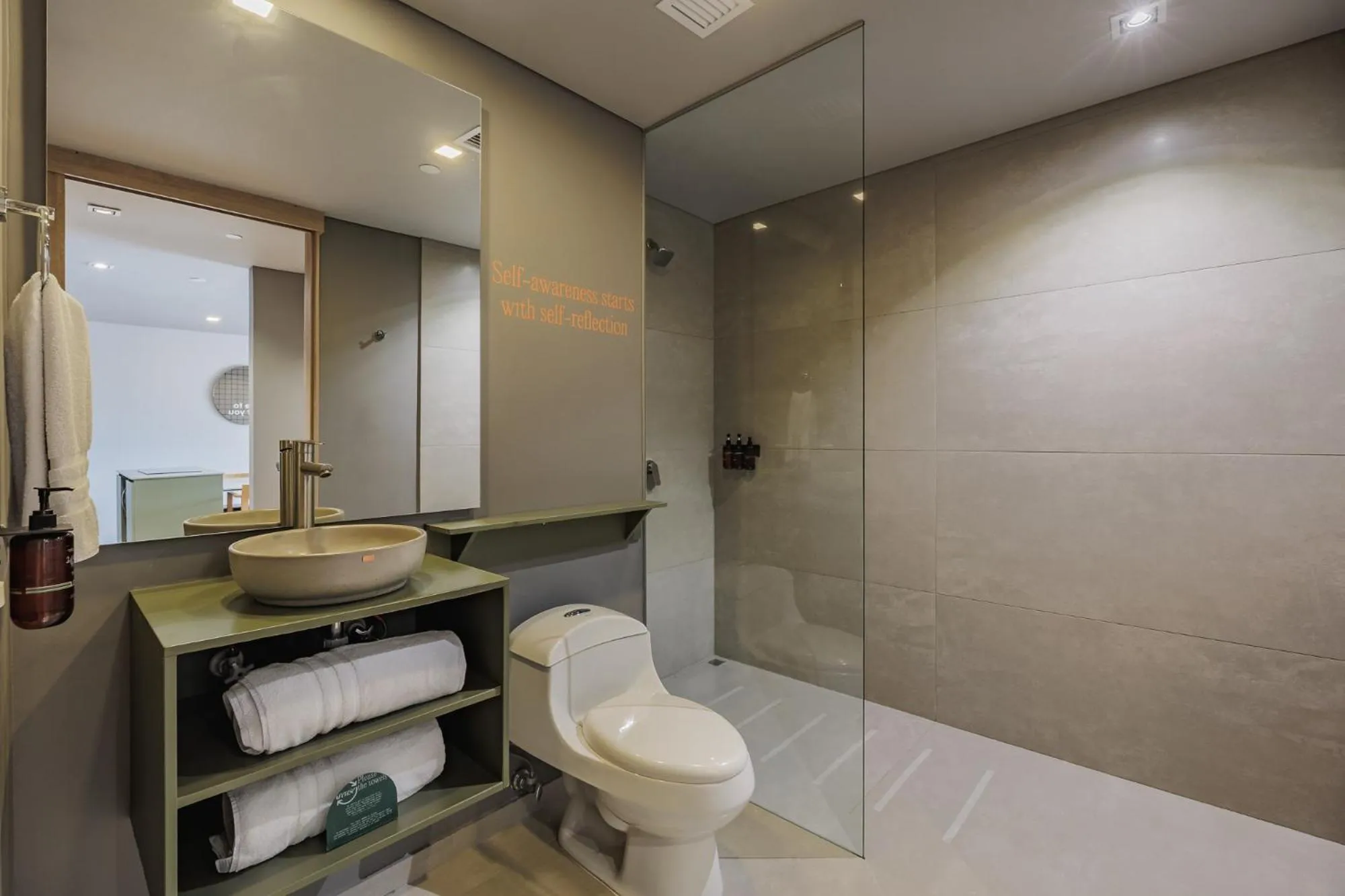 Bathroom in Versus Hotel