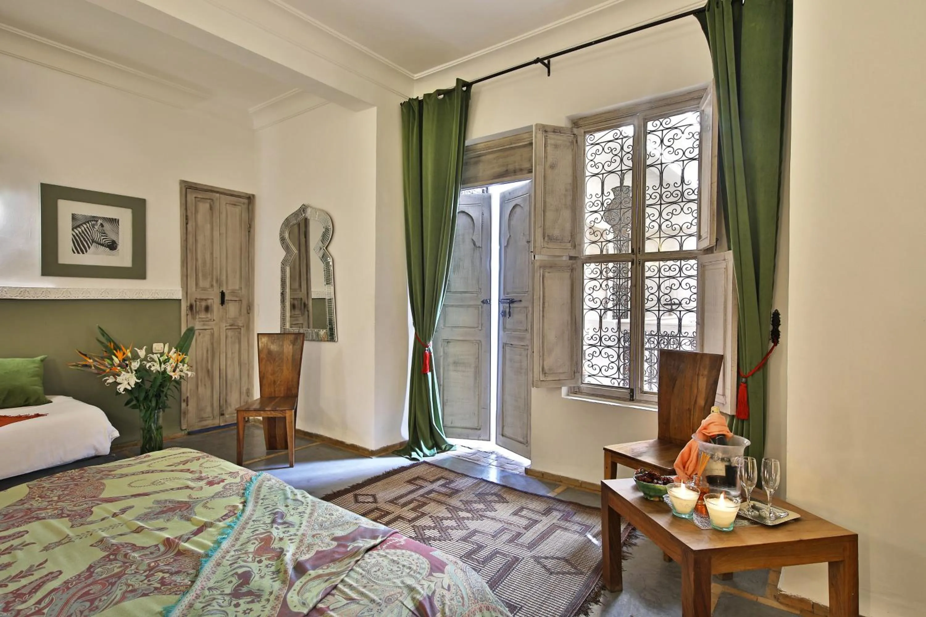 Bed in Riad Anyssates