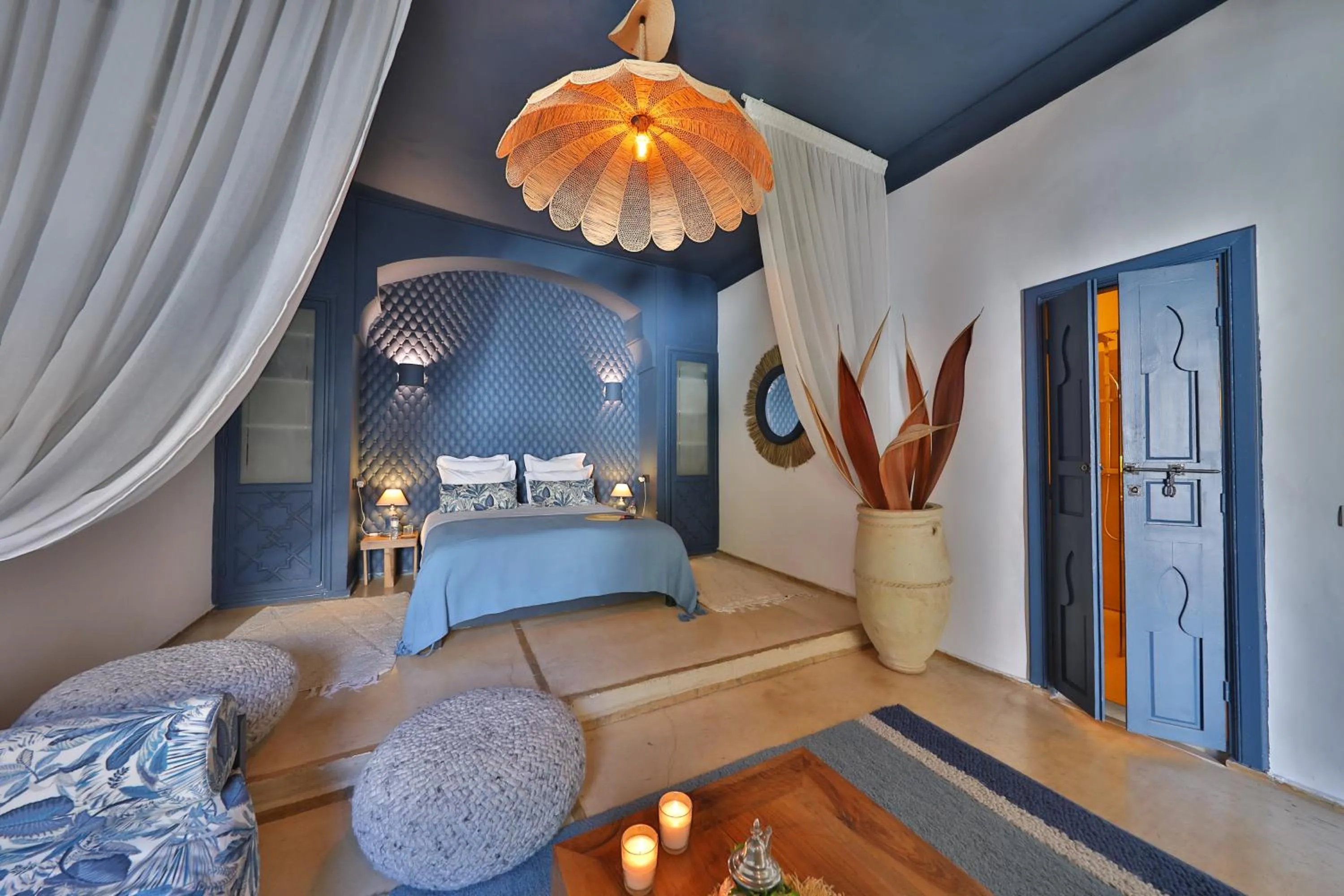 View (from property/room), Bed in Riad Anyssates