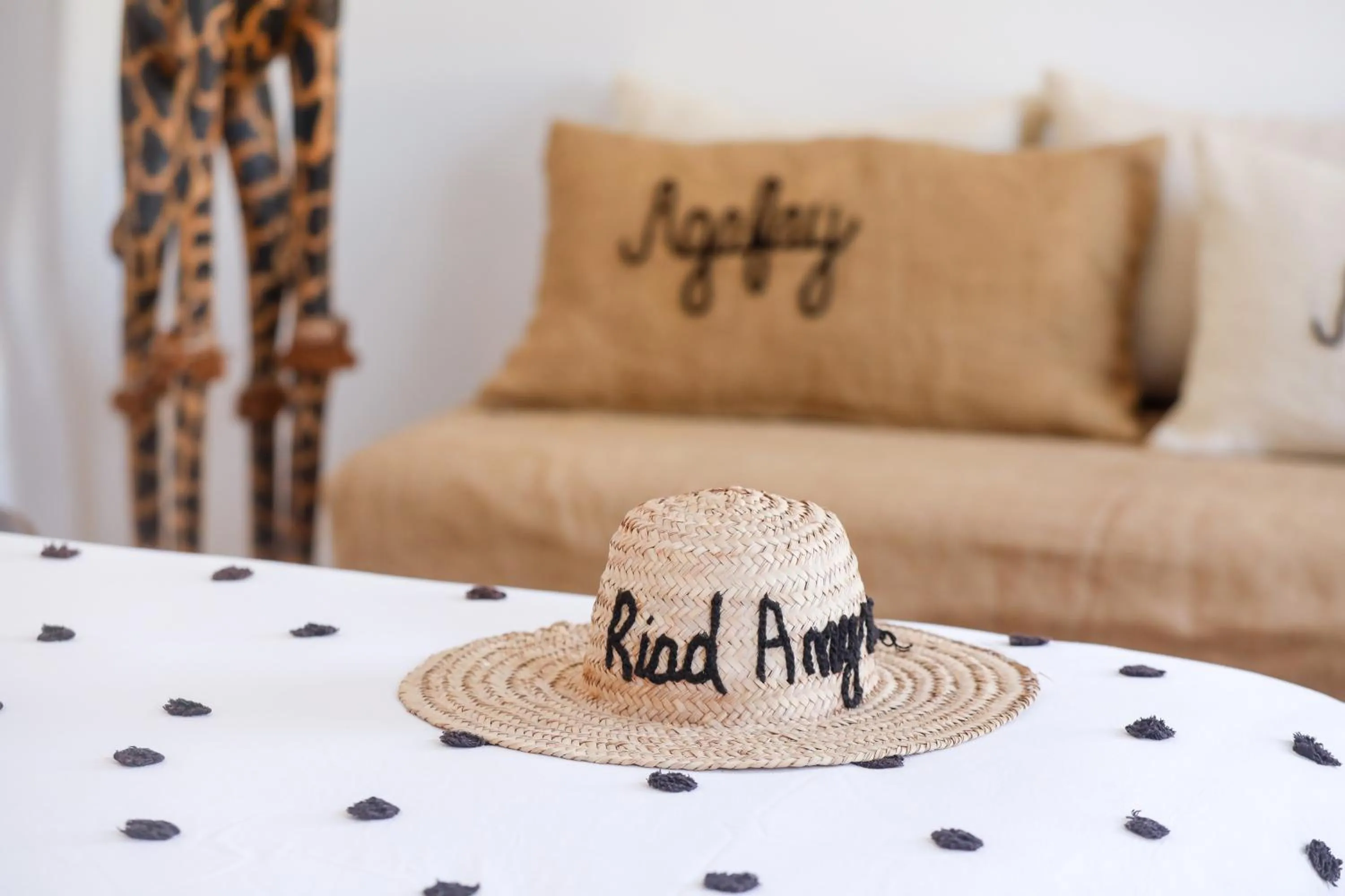 Decorative detail, Bed in Riad Anyssates