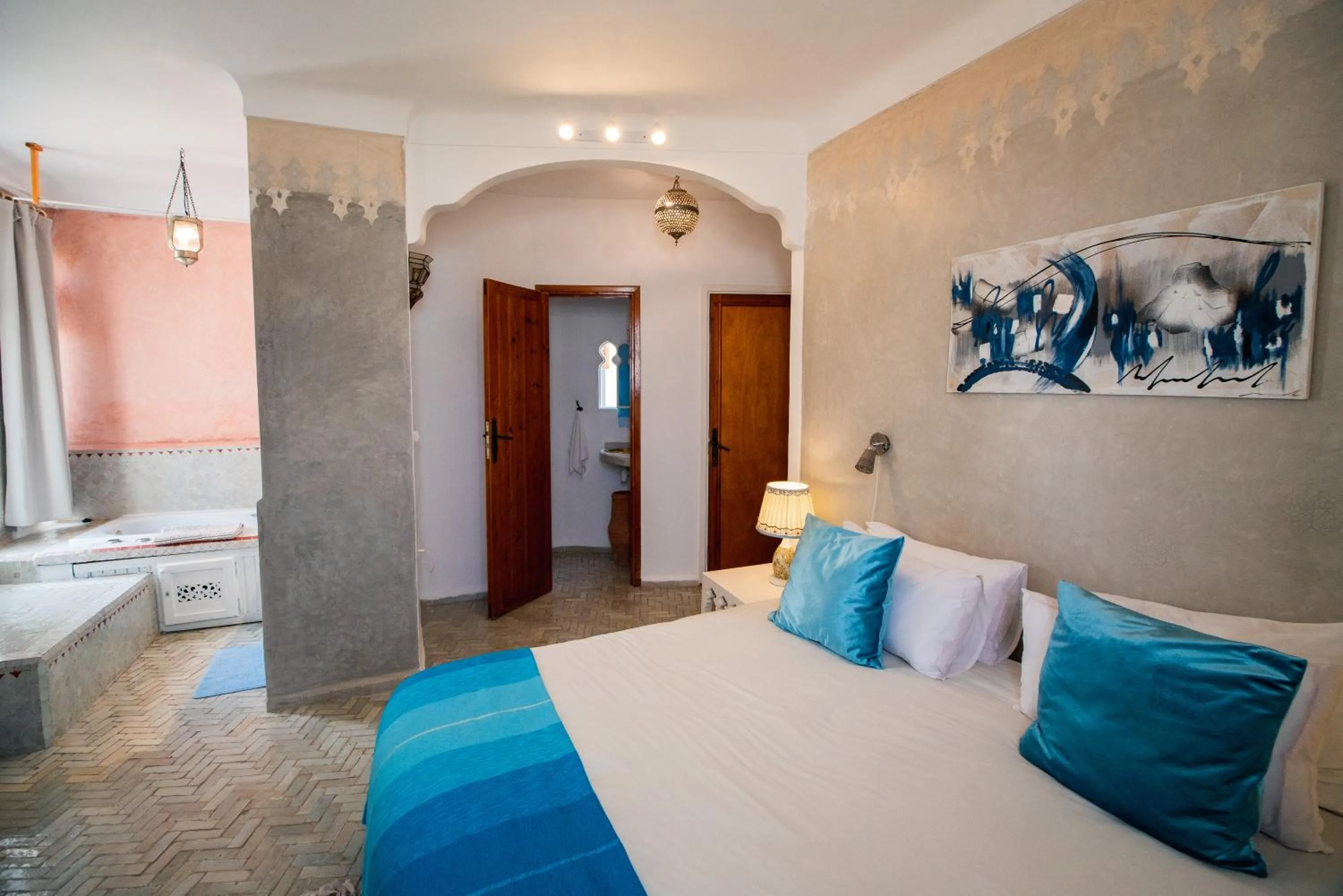 Bed in Dar Liouba Hotel